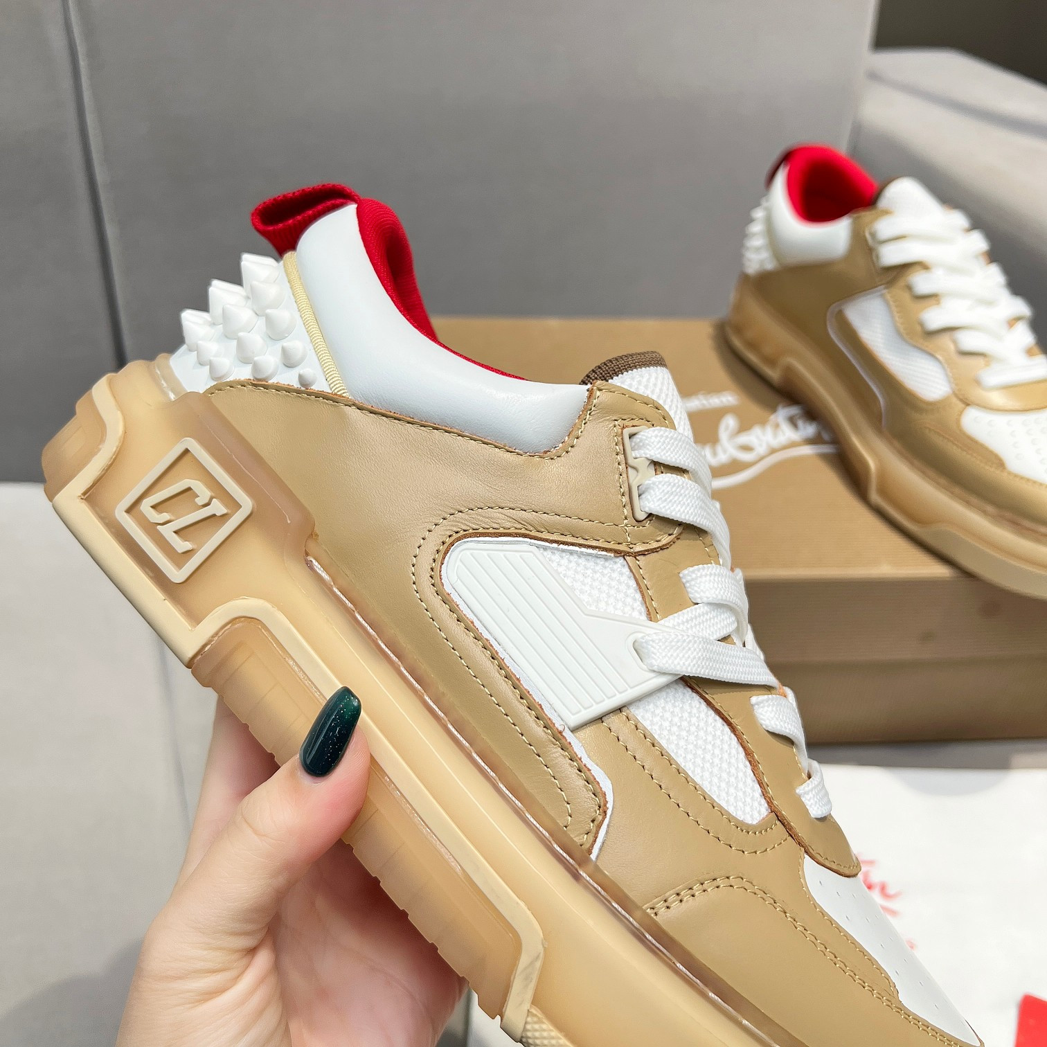 UA Christian Louboutin 2024 [New]ASTROLOUBI Unisex Thick-Soled Sneakers