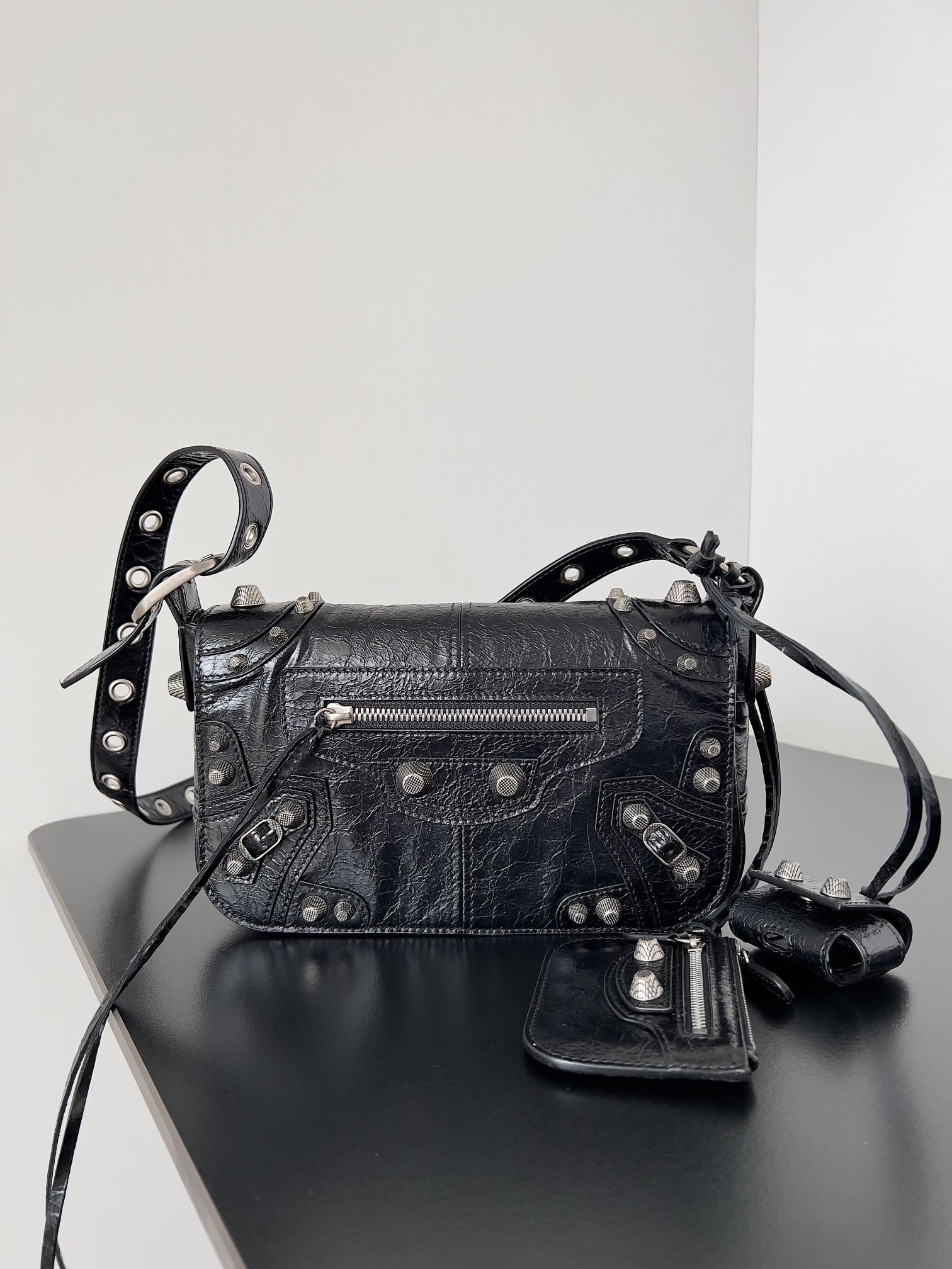 Balenciaga Le Cagole Mini Flap Bag in Black 20 x 14 x 5 cm