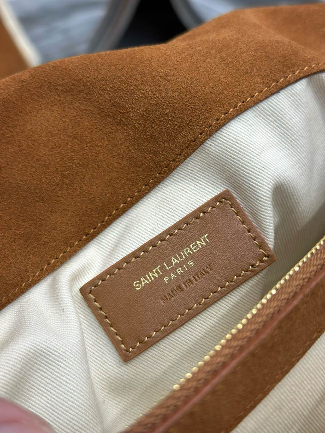 YSL Jamie Large in Suede and Shearling 38×26×12cm