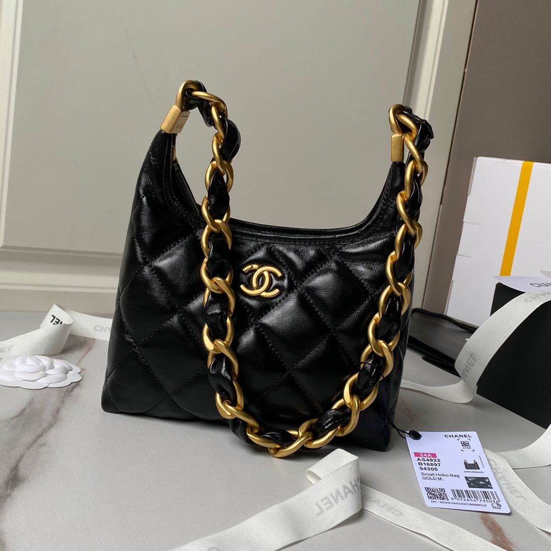 Chanel Hobo Handbag 22.5×19.5×8.5cm