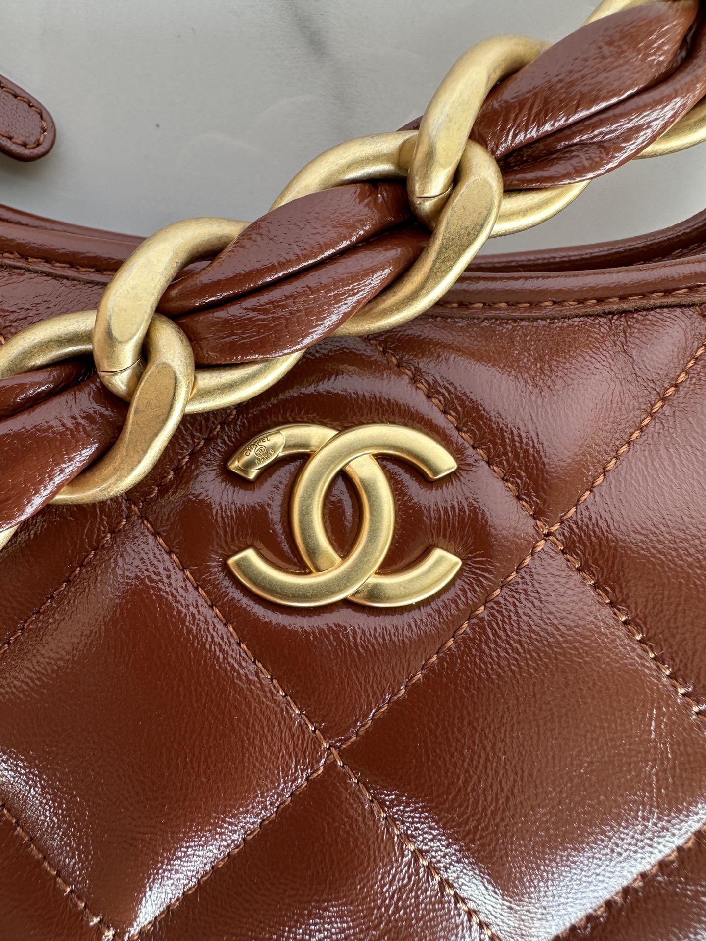 Chanel Hobo Handbag 22×22×9cm
