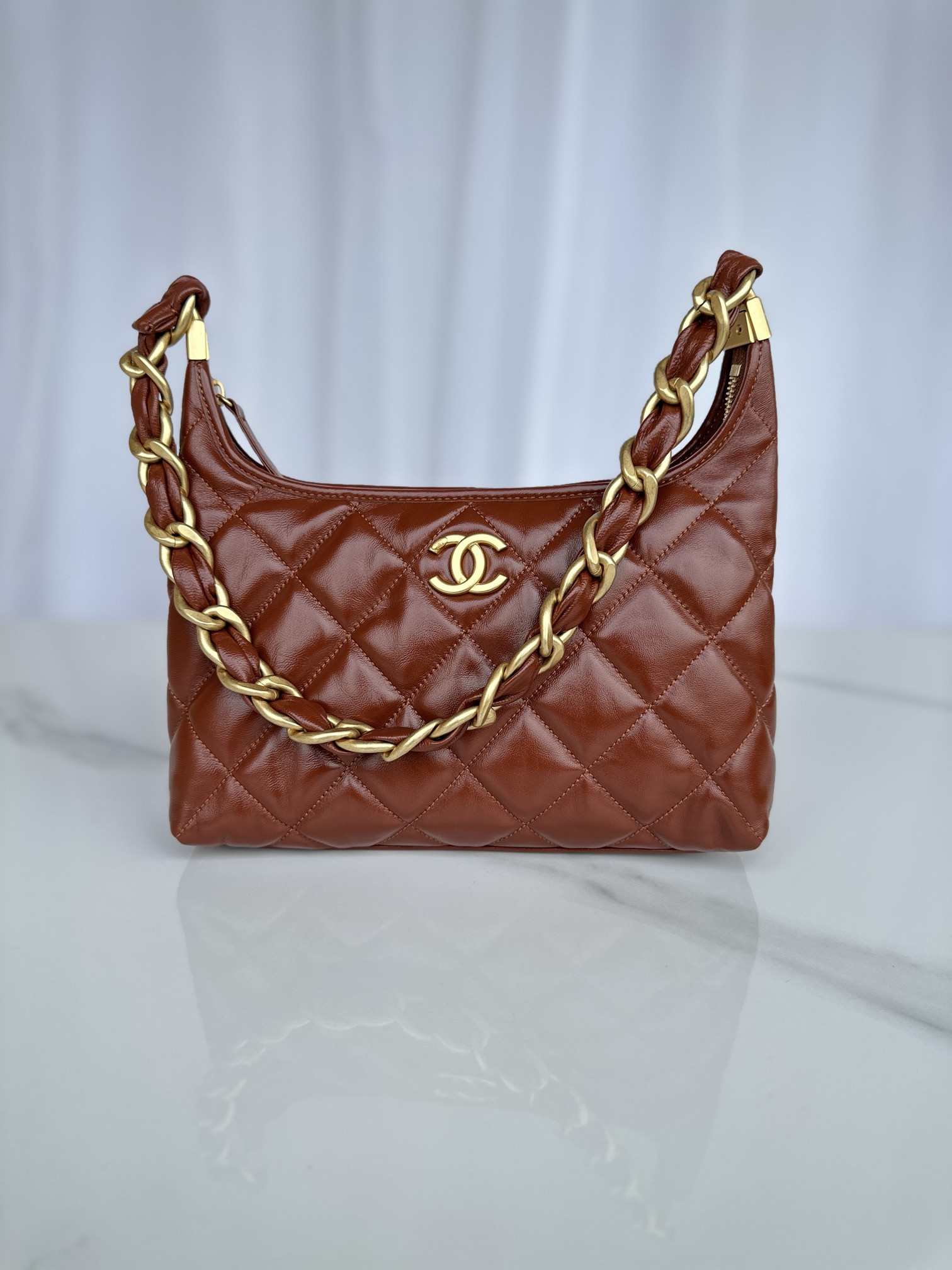 Chanel Hobo Handbag 30×35×9cm