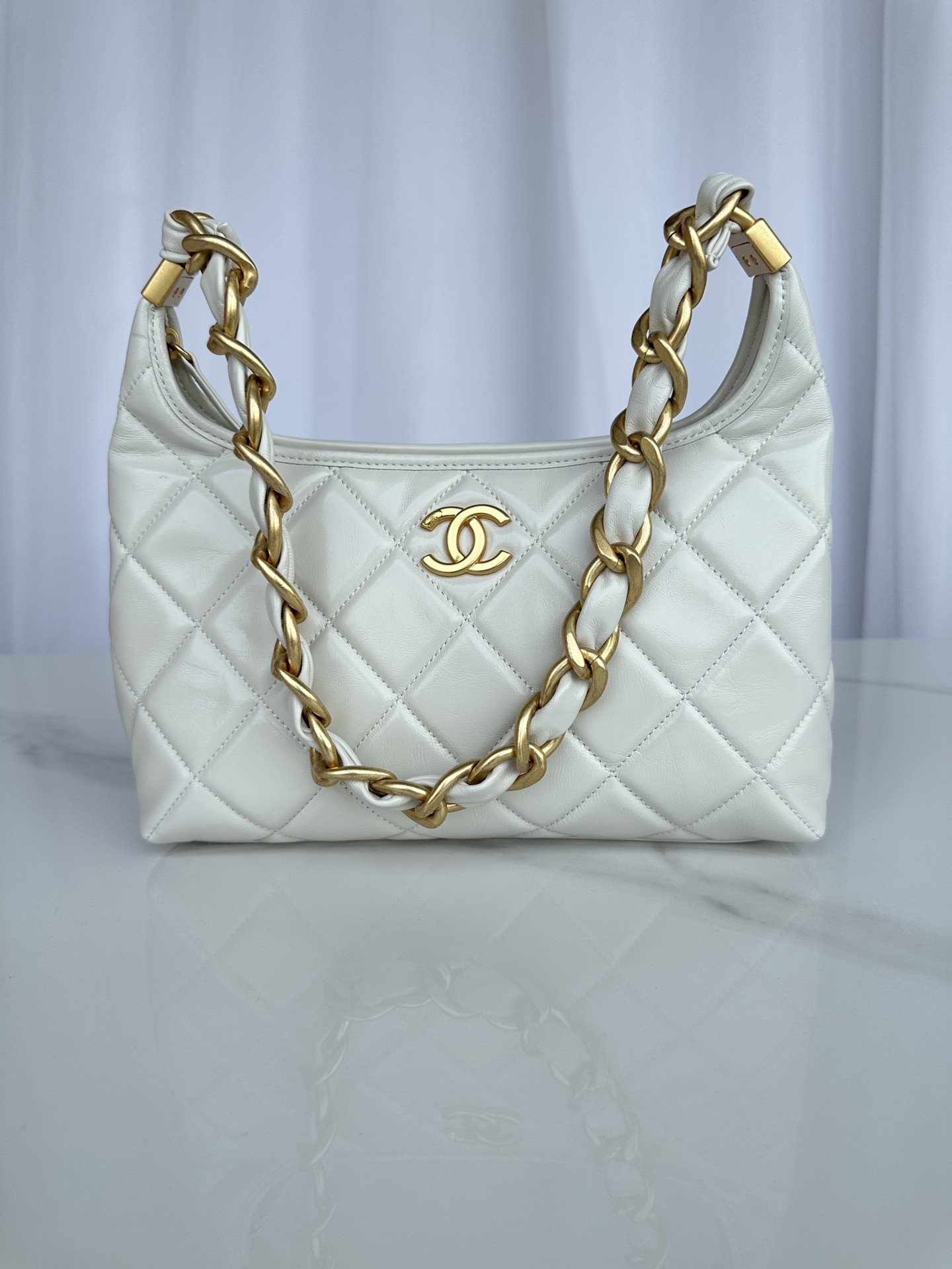Chanel Hobo Handbag 30×35×9cm