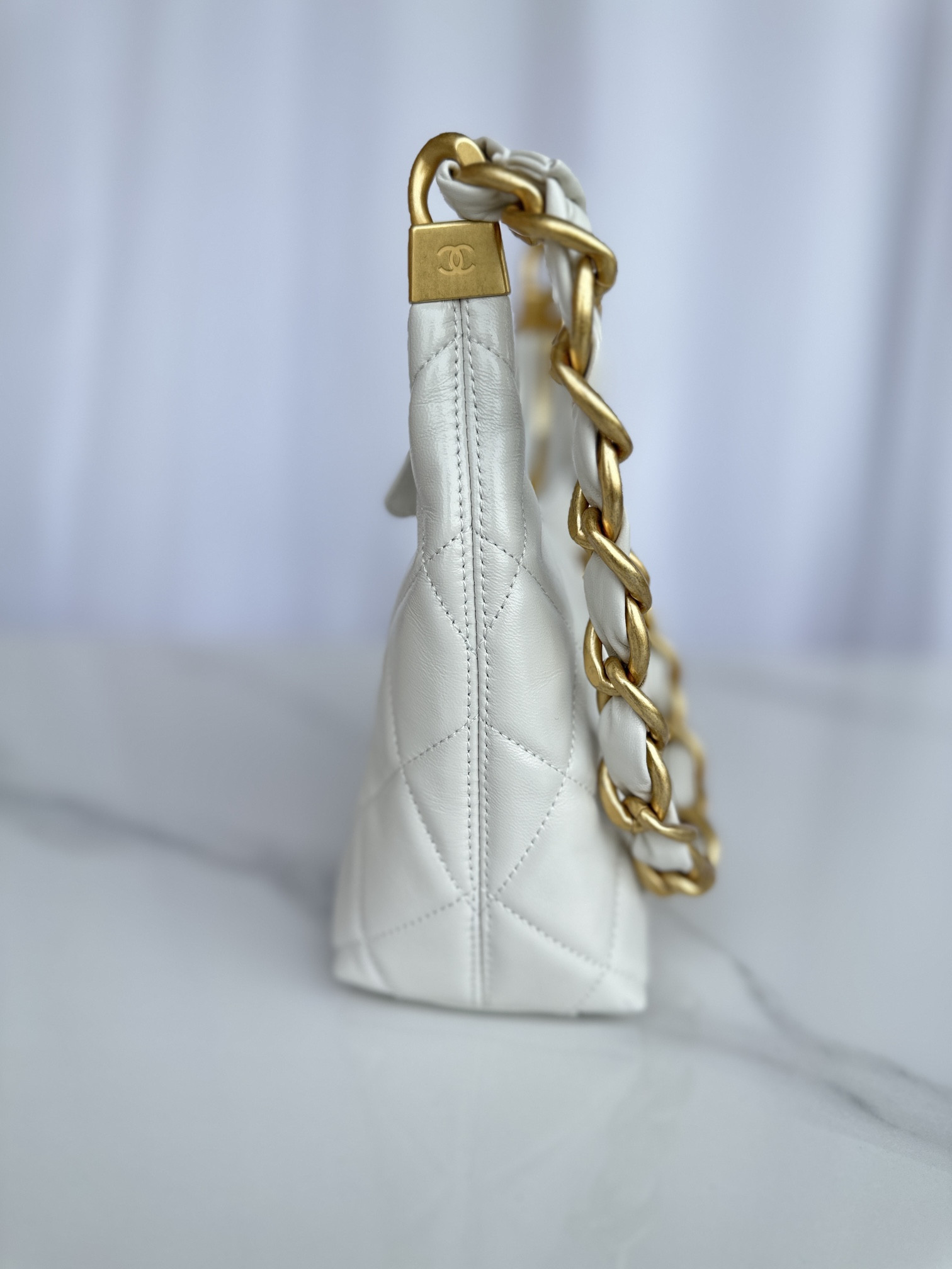 Chanel Hobo Handbag 22×22×9cm