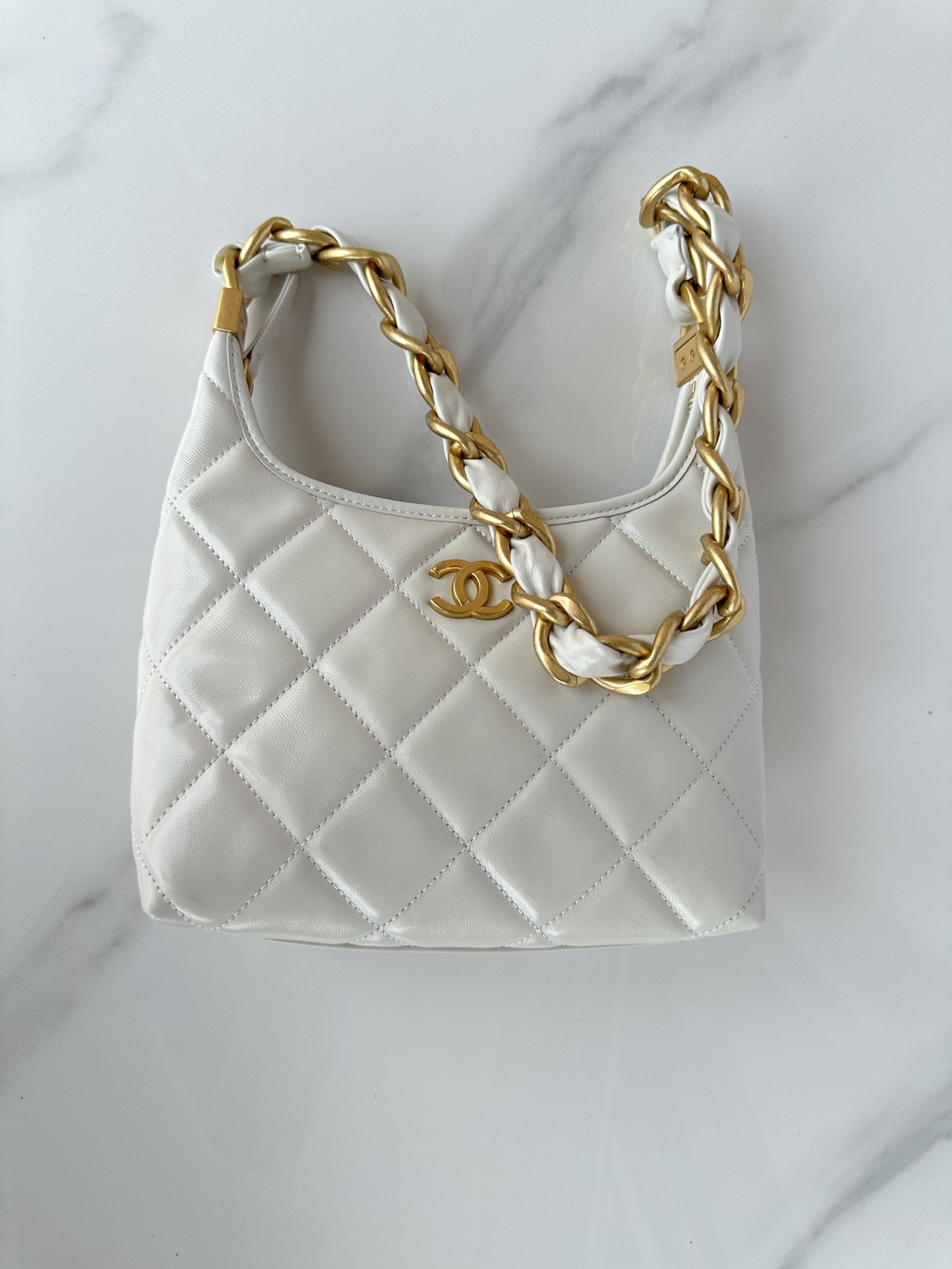Chanel Hobo Handbag 22×22×9cm