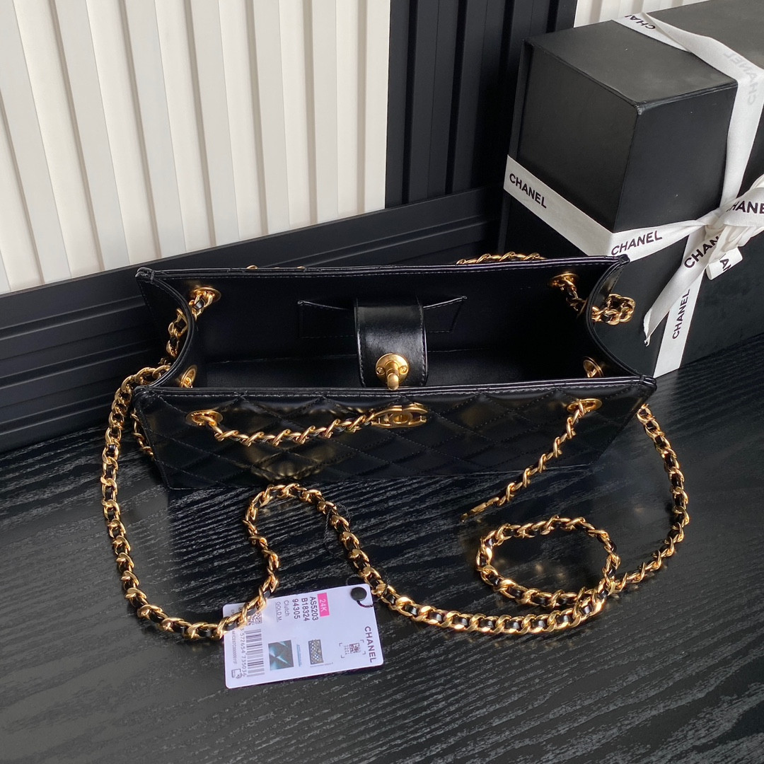 Chanel 24K Handbag 13×27×7cm