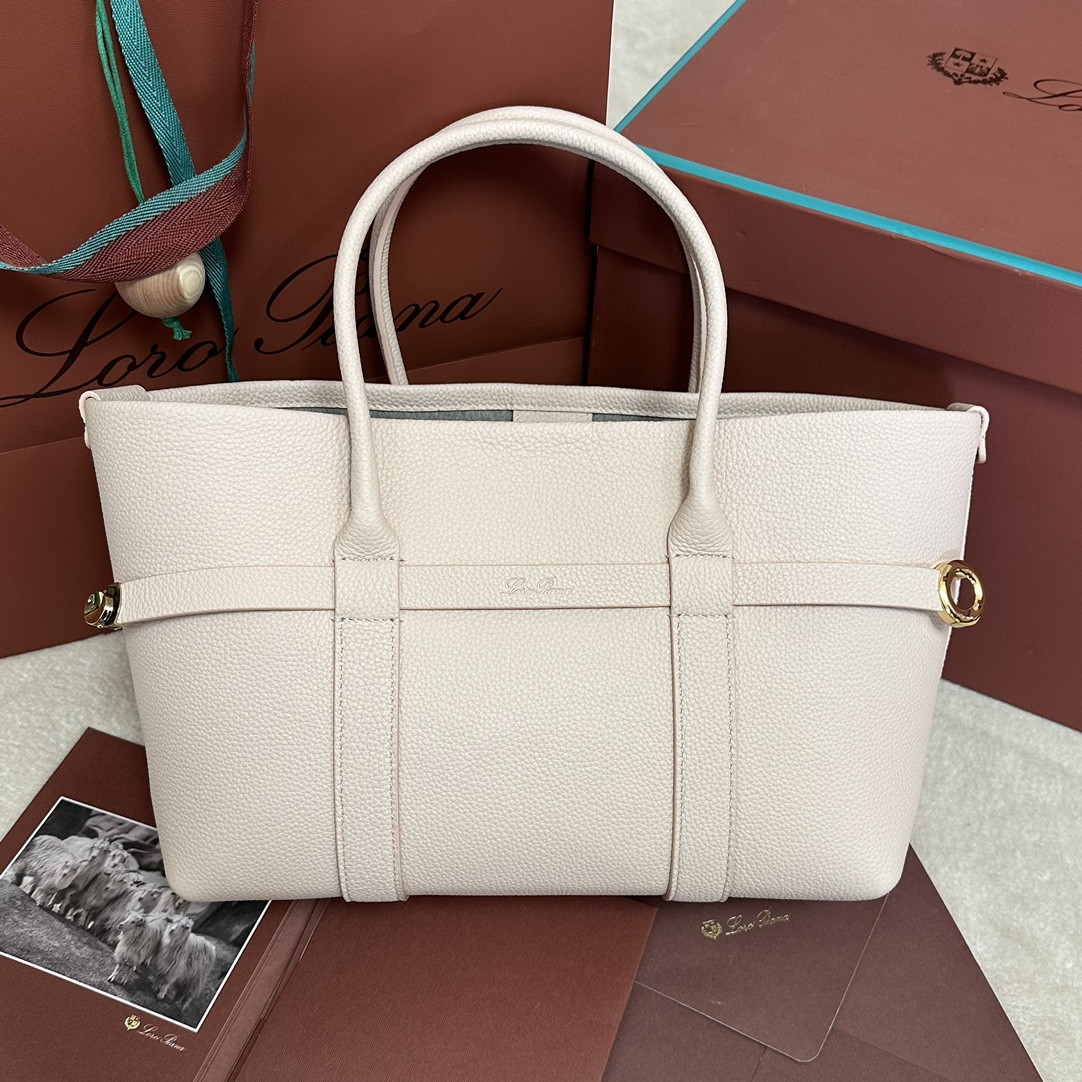 Loro Piana Small Ghiera Shopper 28x19x12cm