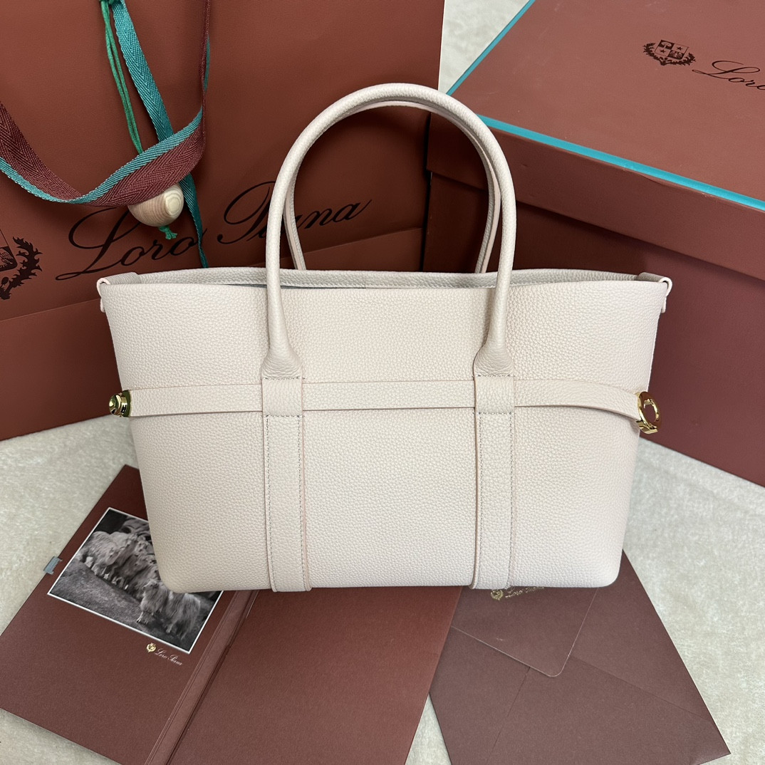 Loro Piana Small Ghiera Shopper 28x19x12cm