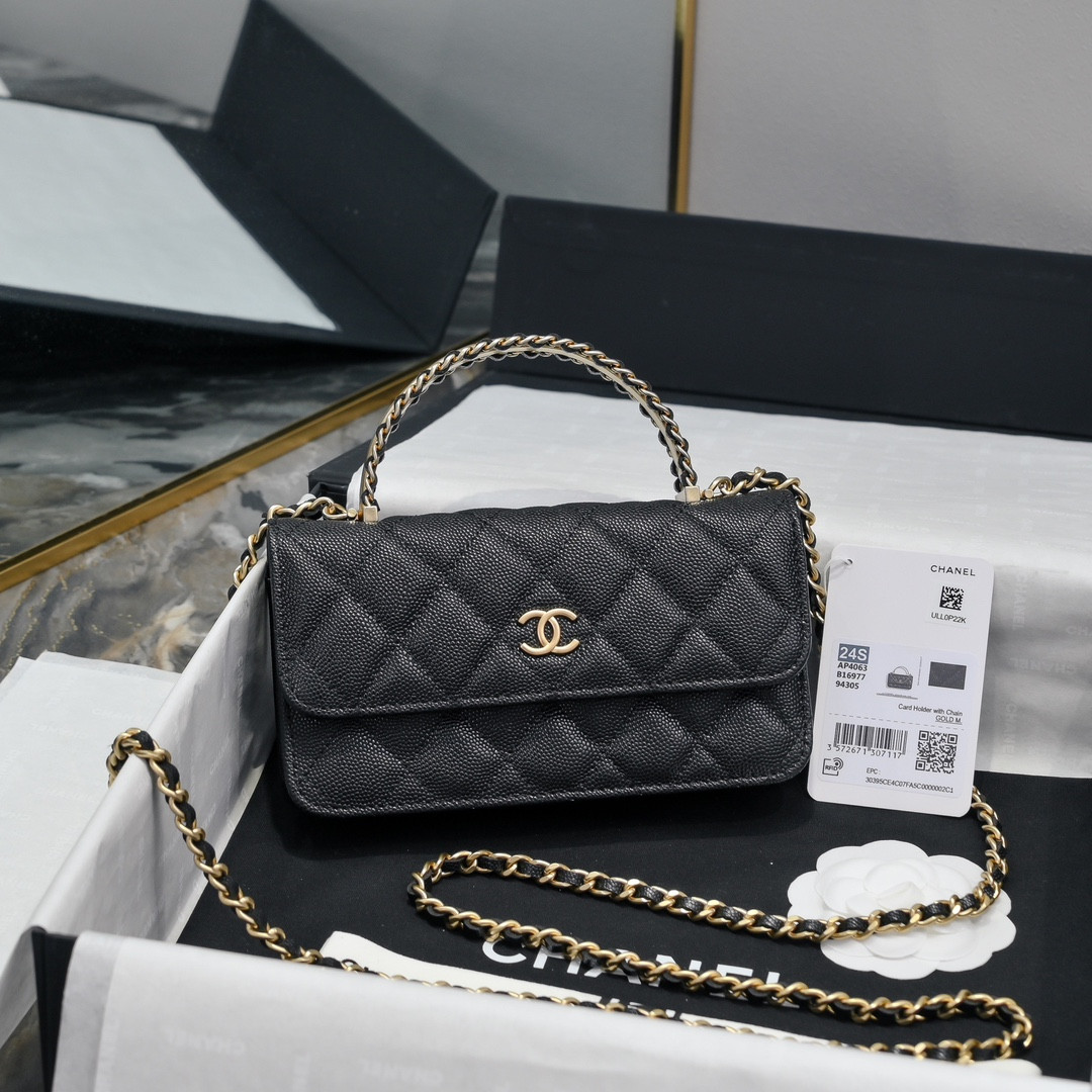Chanel woc CLASSIC WALLET ON CHAIN 17cm