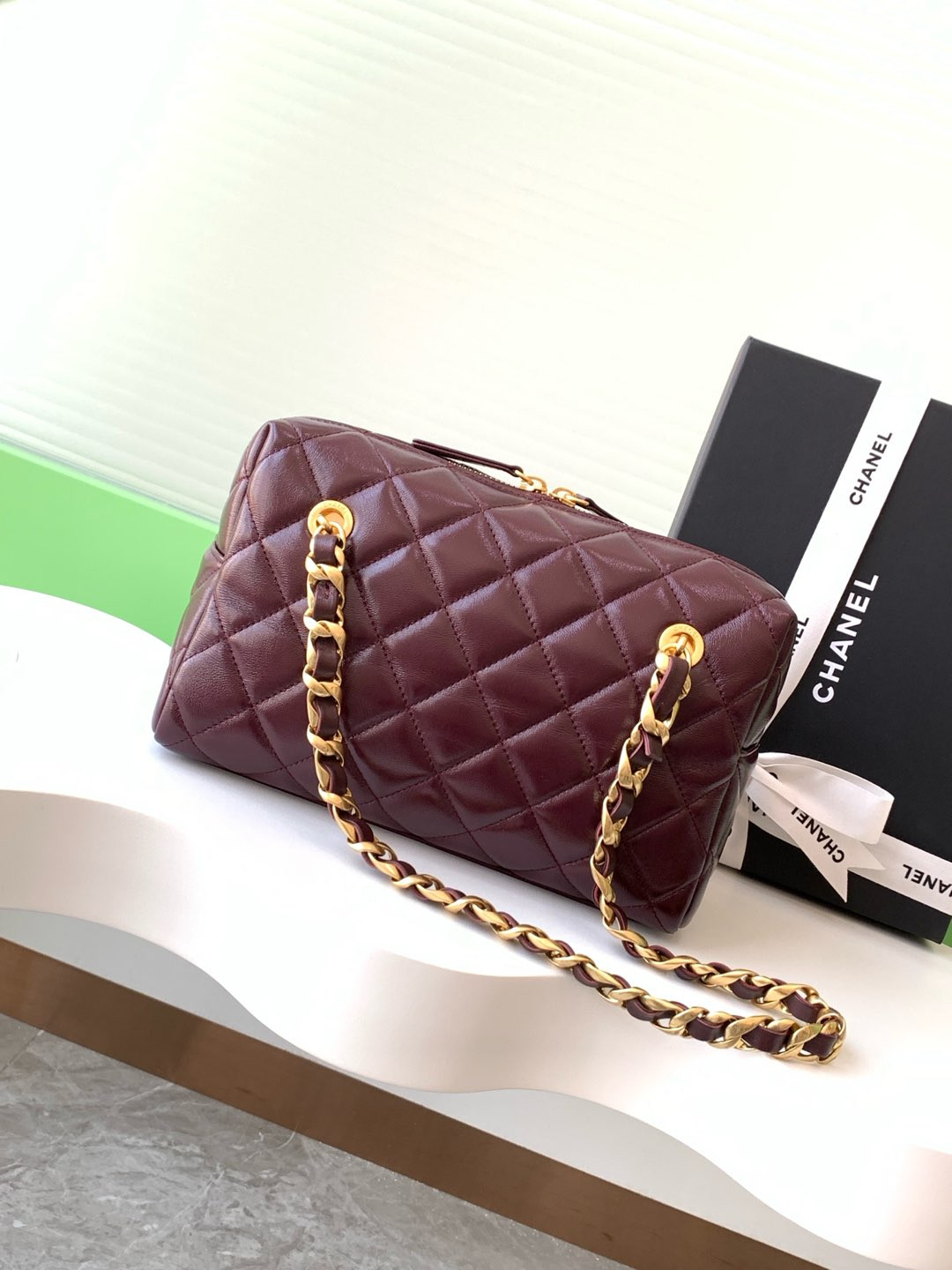 Chanel Bowling Bag 15x25x11cm