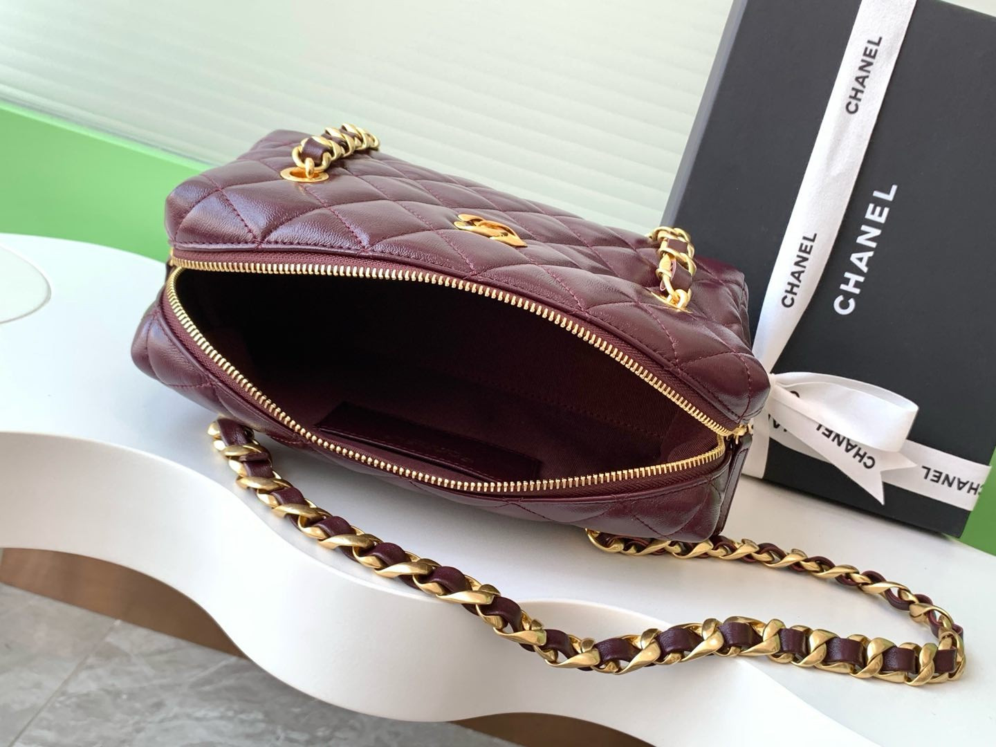 Chanel Bowling Bag 15x25x11cm