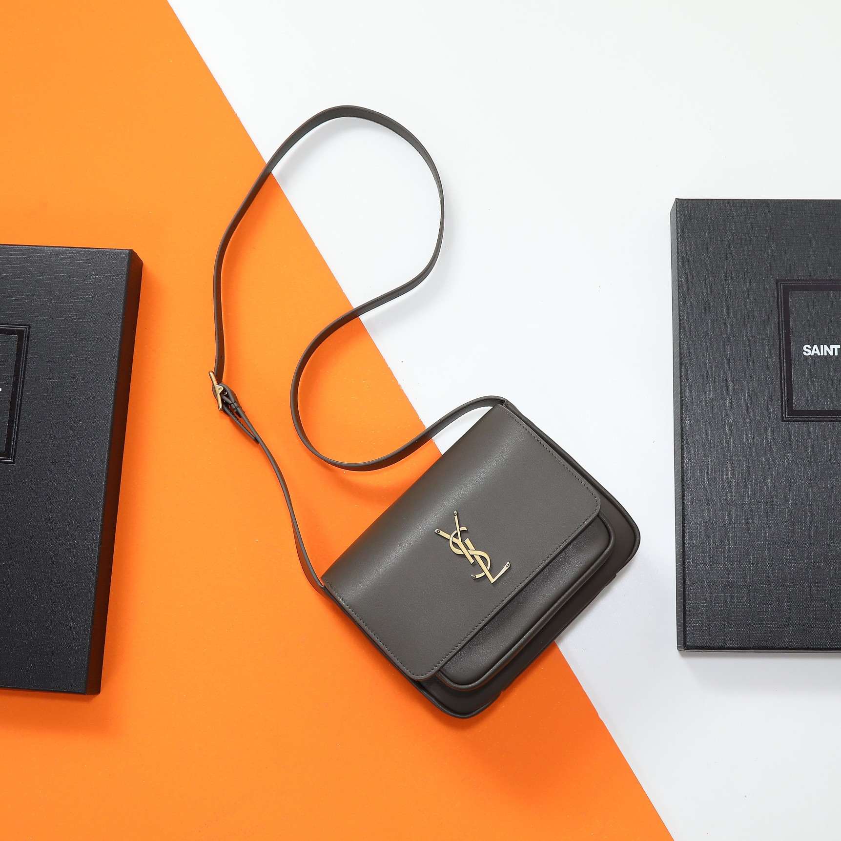 YSL niki satchel in leather 21.5x16x9cm