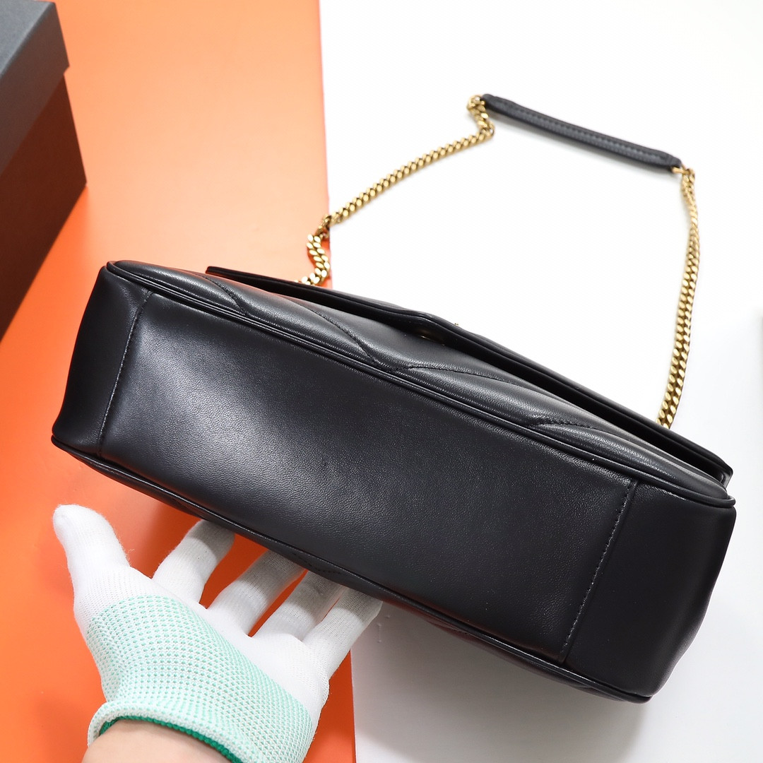 YSL LOULOU medium in MATELASSÉ lambskin 29x17x8cm