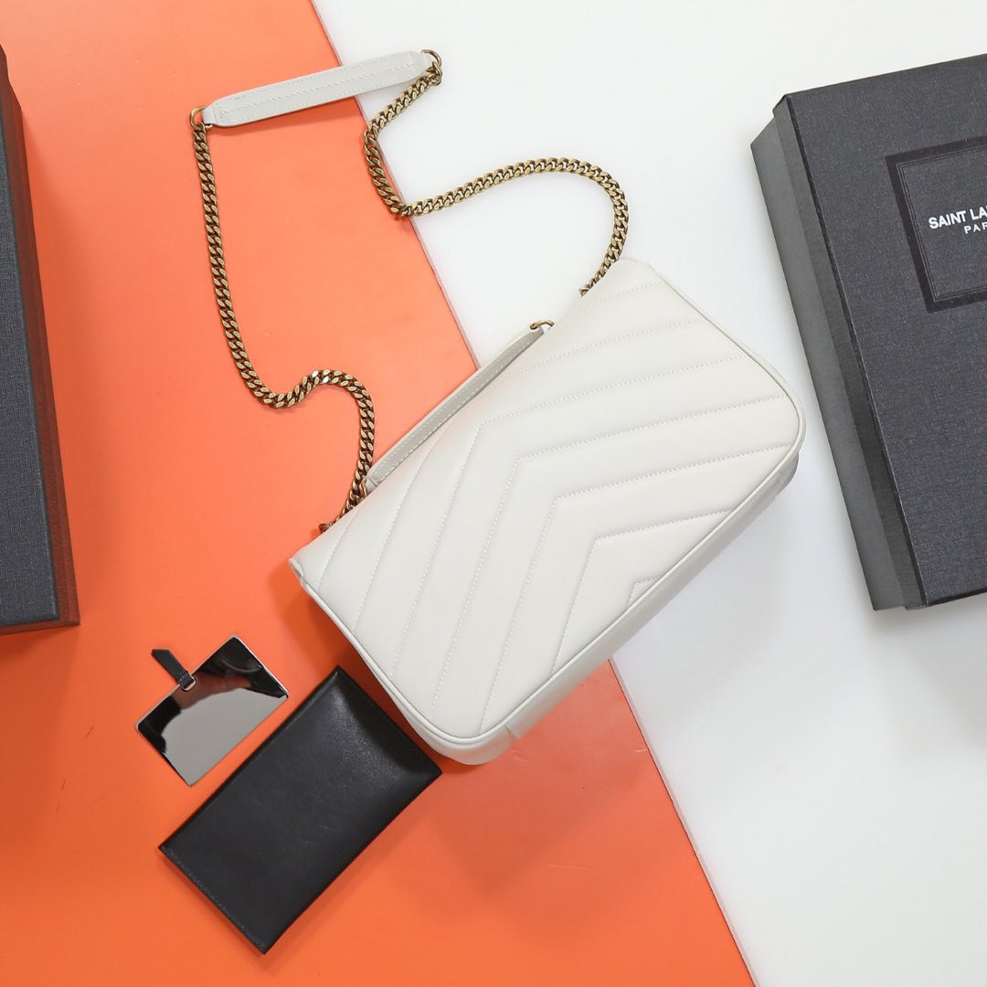 YSL LOULOU medium in MATELASSÉ lambskin 29x17x8cm
