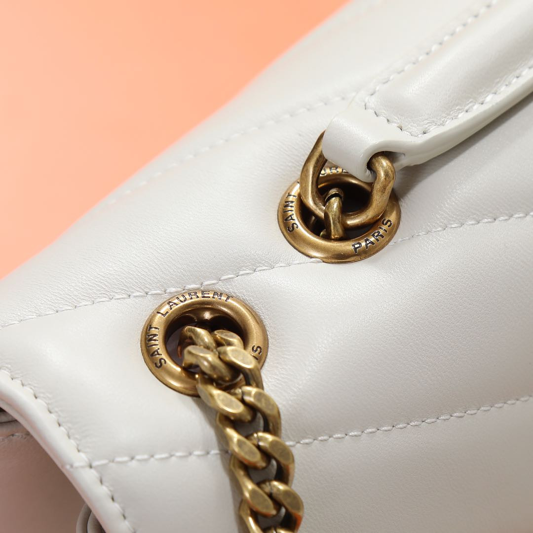 YSL LOULOU medium in MATELASSÉ lambskin 29x17x8cm