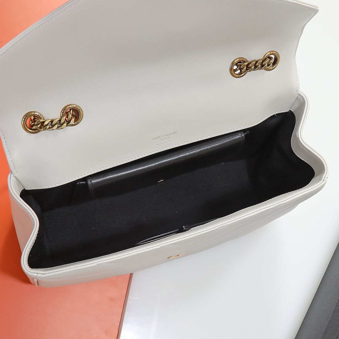 YSL LOULOU medium in MATELASSÉ lambskin 29x17x8cm