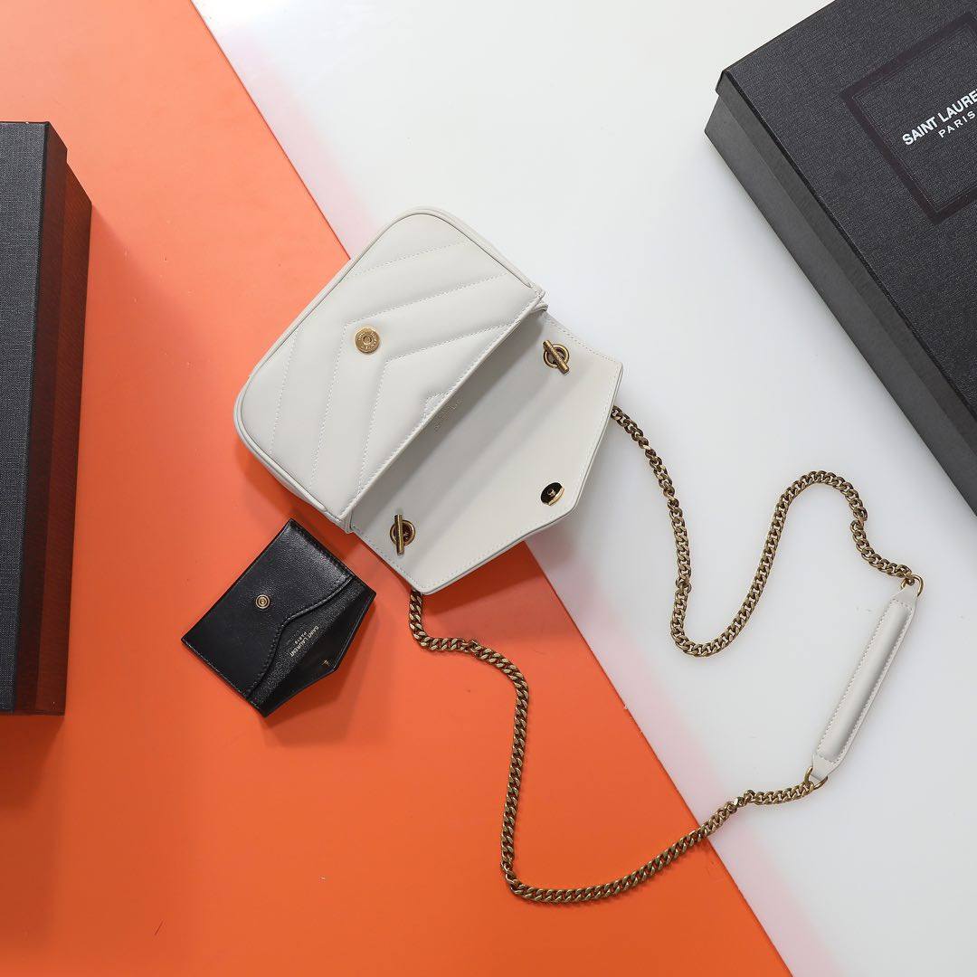 YSL LOULOU MINI in lambskin 20X12X5cm