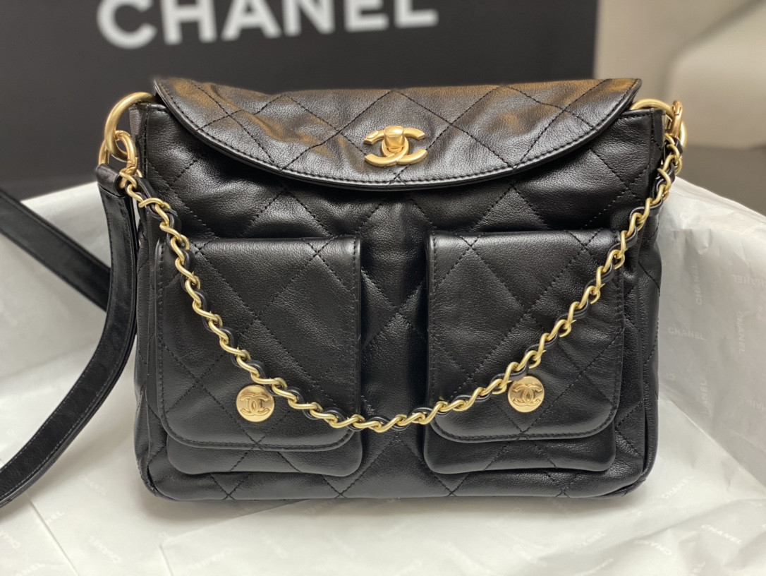 Chanel Hobo Handbag 21x27x4.5cm