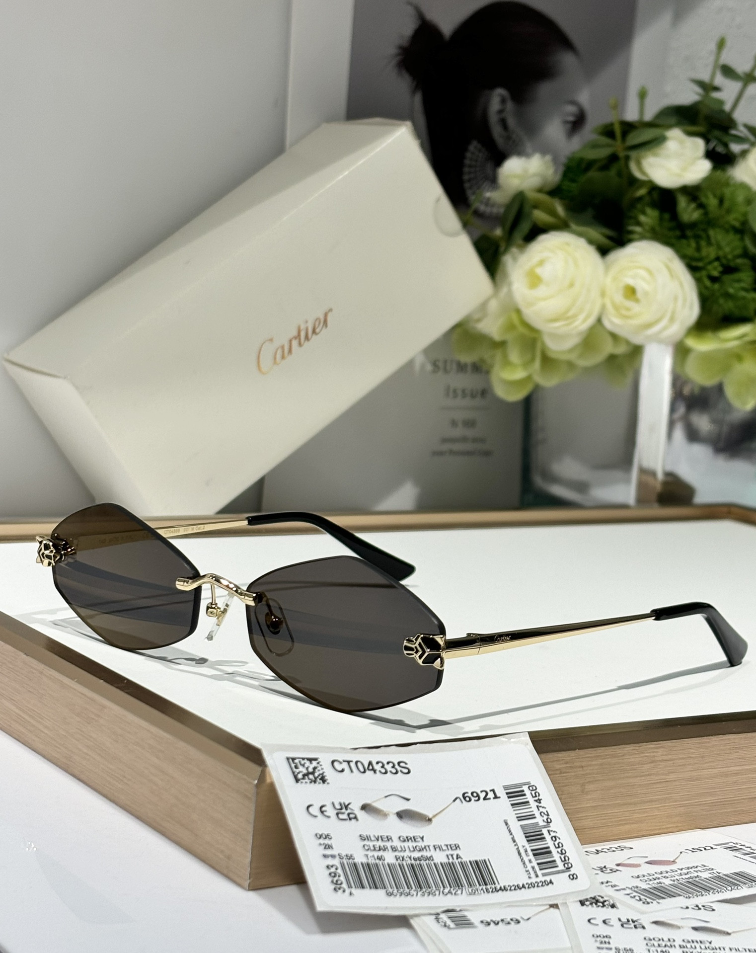 Cartier Glasses CT0433S 55-22-140