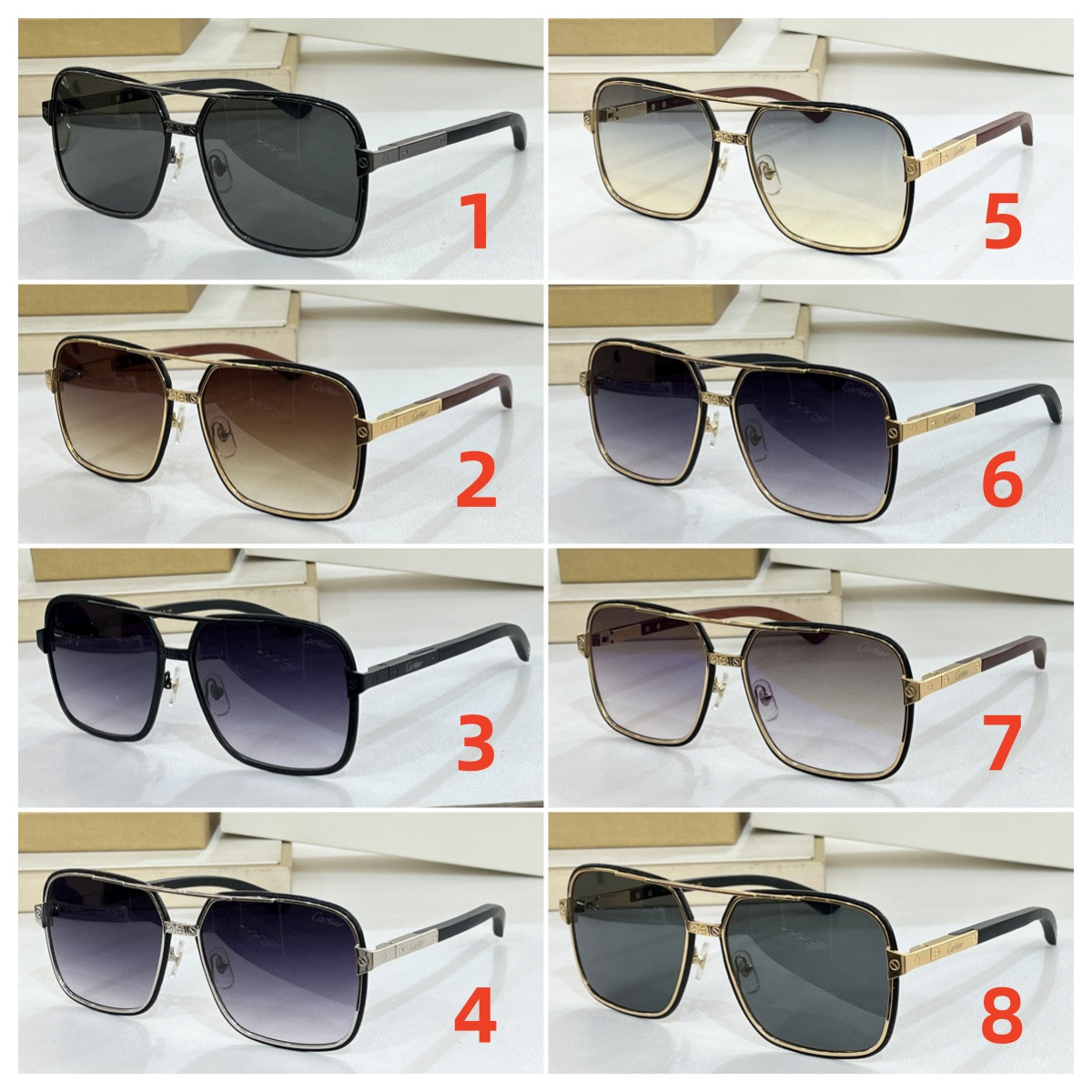 Cartier Glasses Square Man design