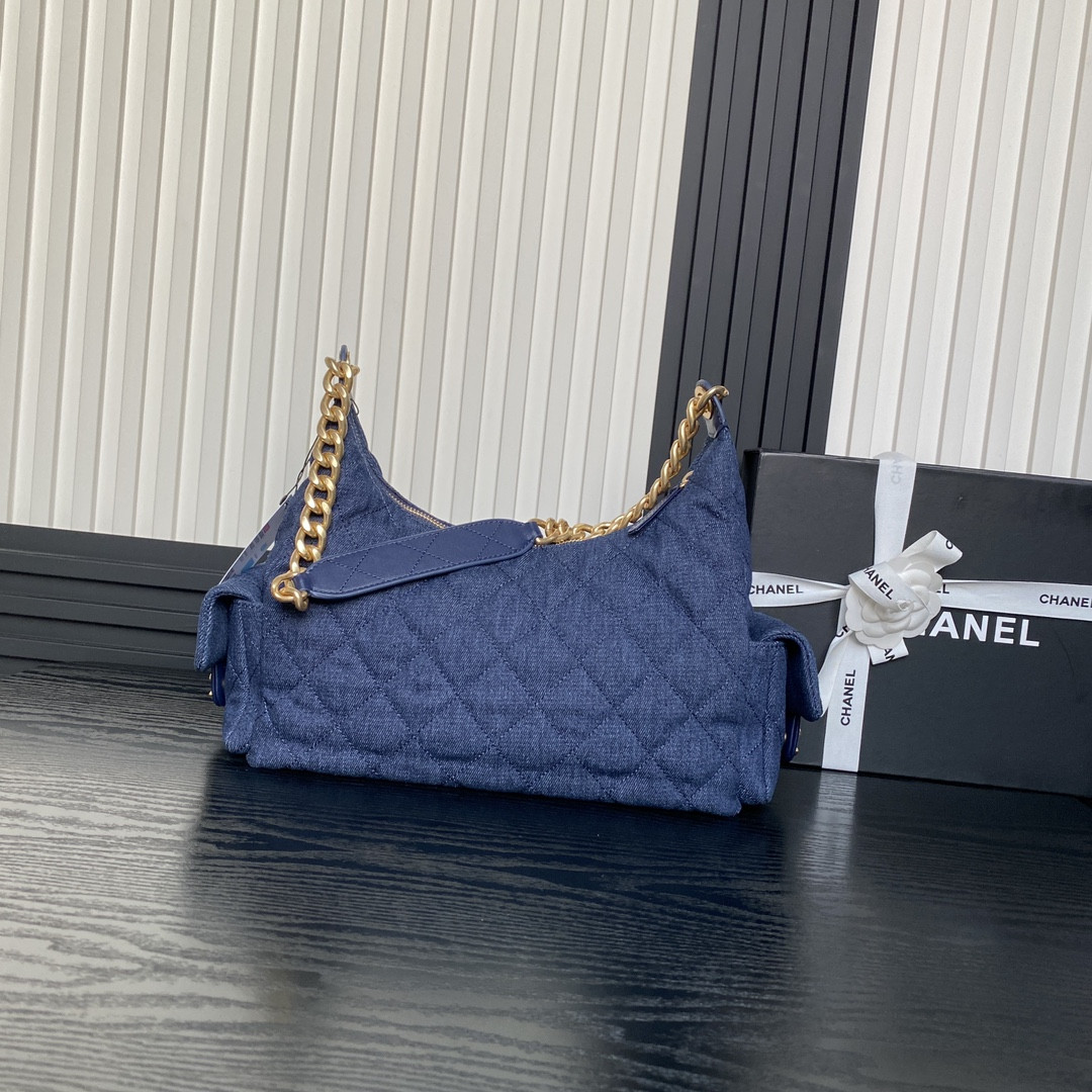 Chanel 25c Maxi Hobo Bag 27×35×18cm