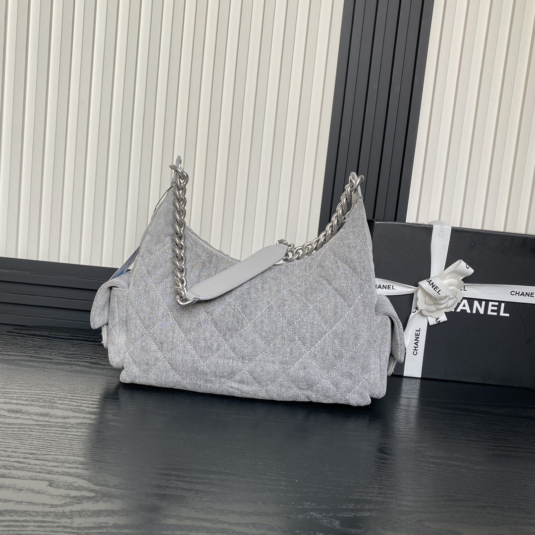 Chanel 25c Maxi Hobo Bag 27×35×18cm