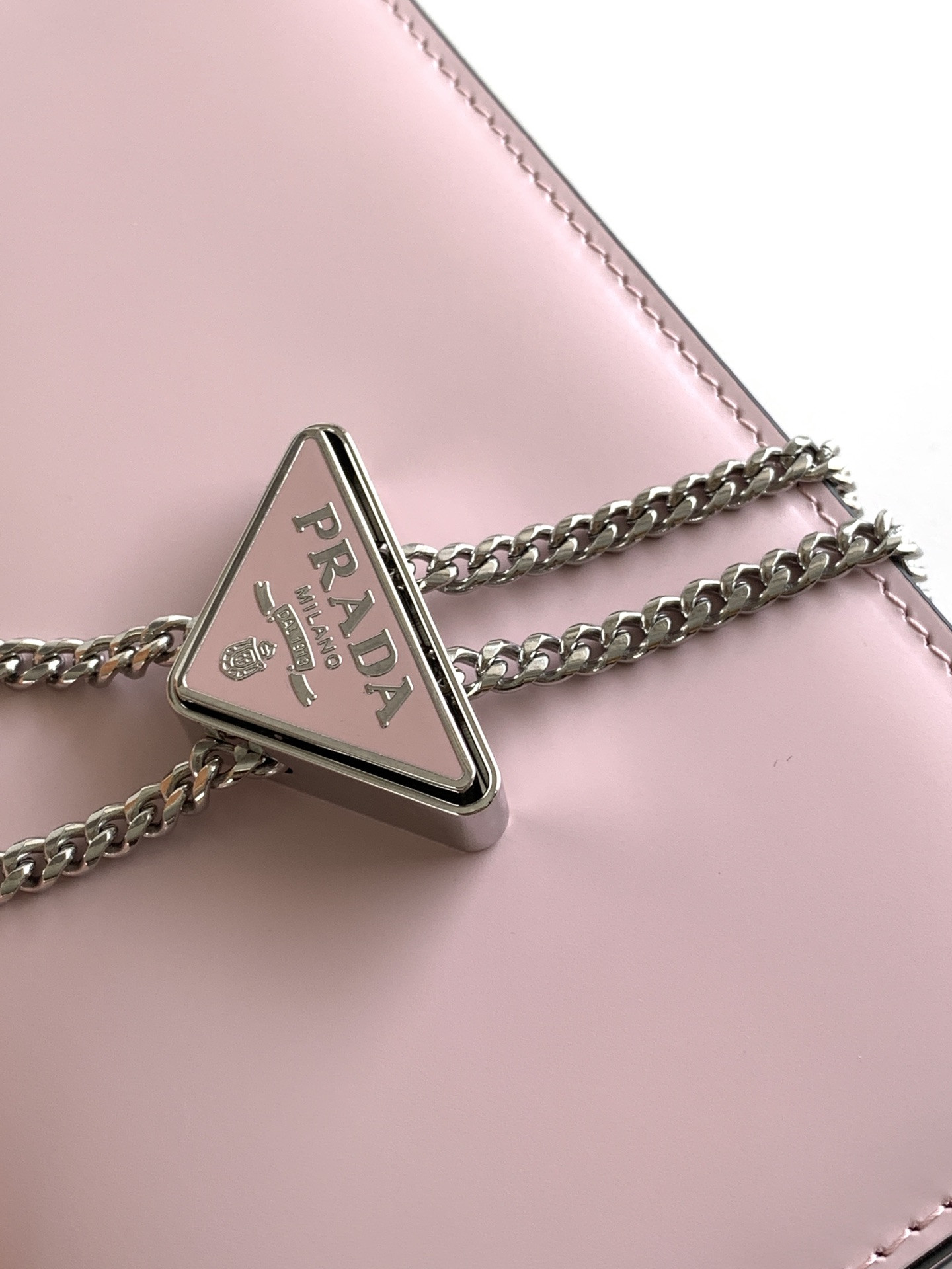 Prada Brushed Leather Shoulder Bag 17x 9.5x3.5cm