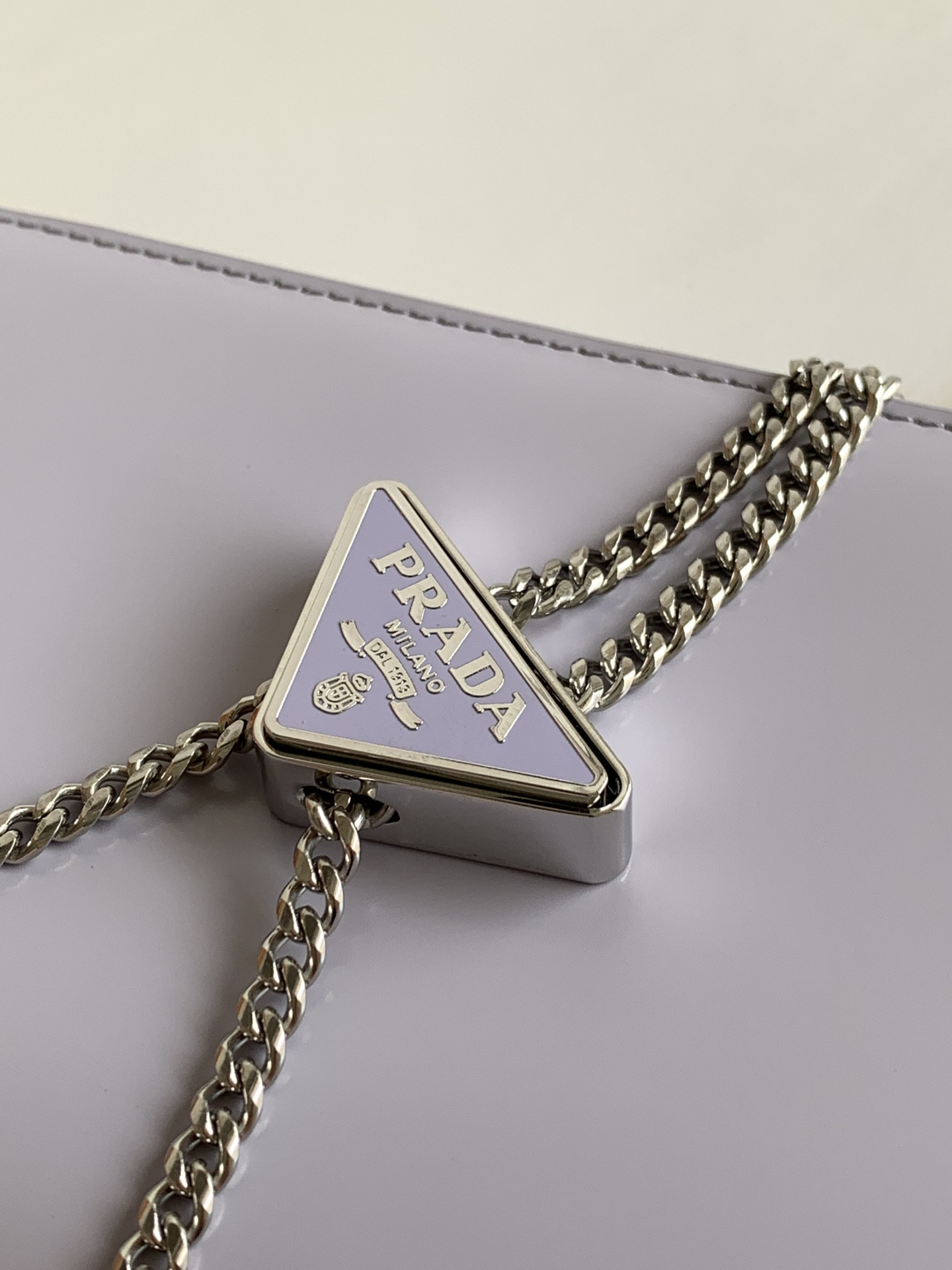 Prada Brushed Leather Shoulder Bag 17x 9.5x3.5cm