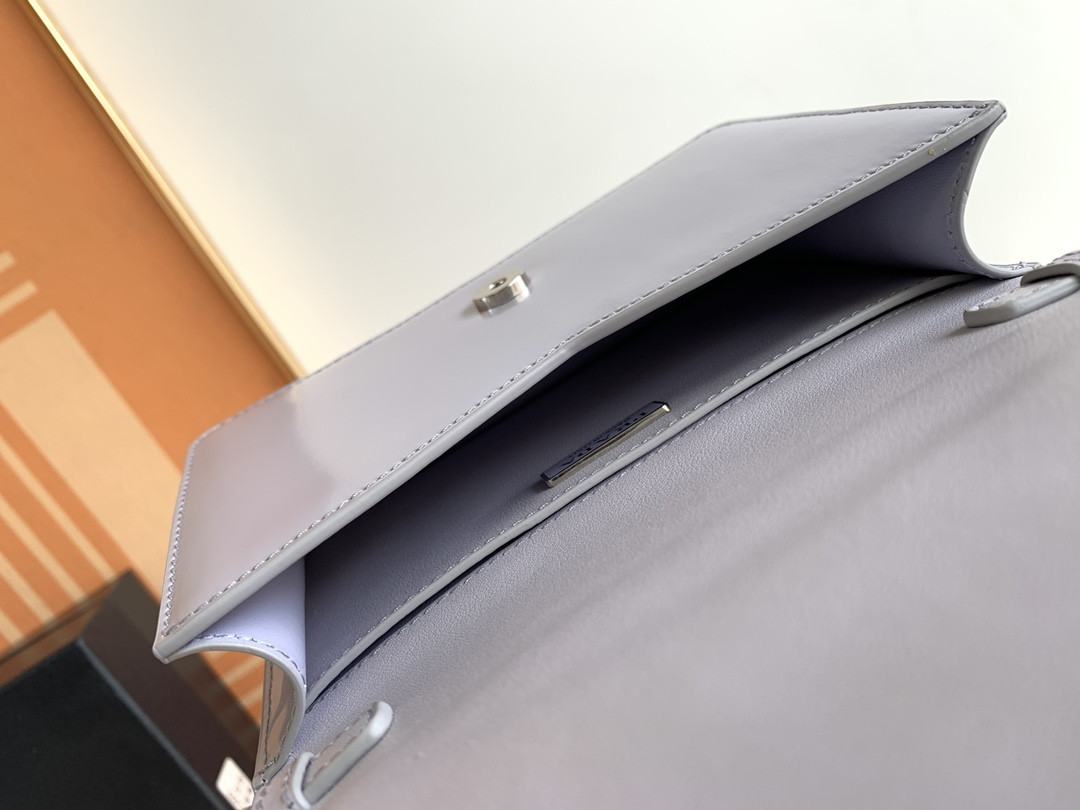 Prada Brushed Leather Shoulder Bag 17x 9.5x3.5cm