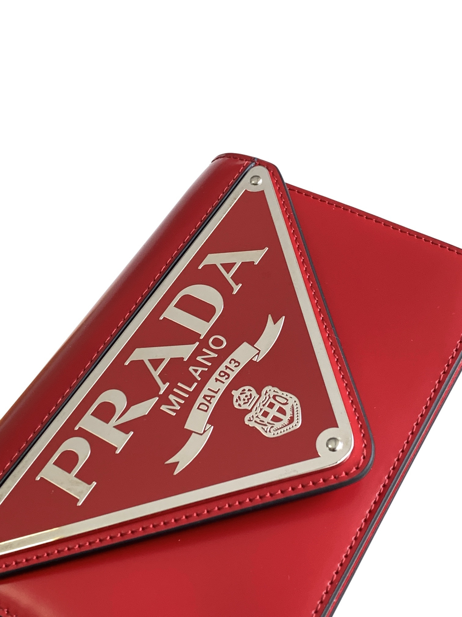 Prada Brushed Leather Shoulder Bag 17x 9.5x3.5cm