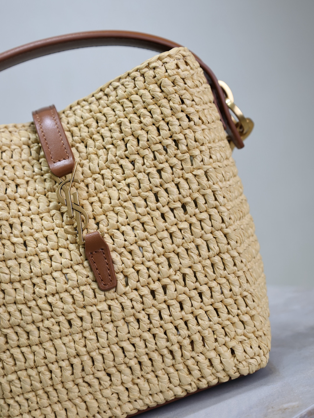 YSL LE 37 mini (raffia) 15x13x6cm