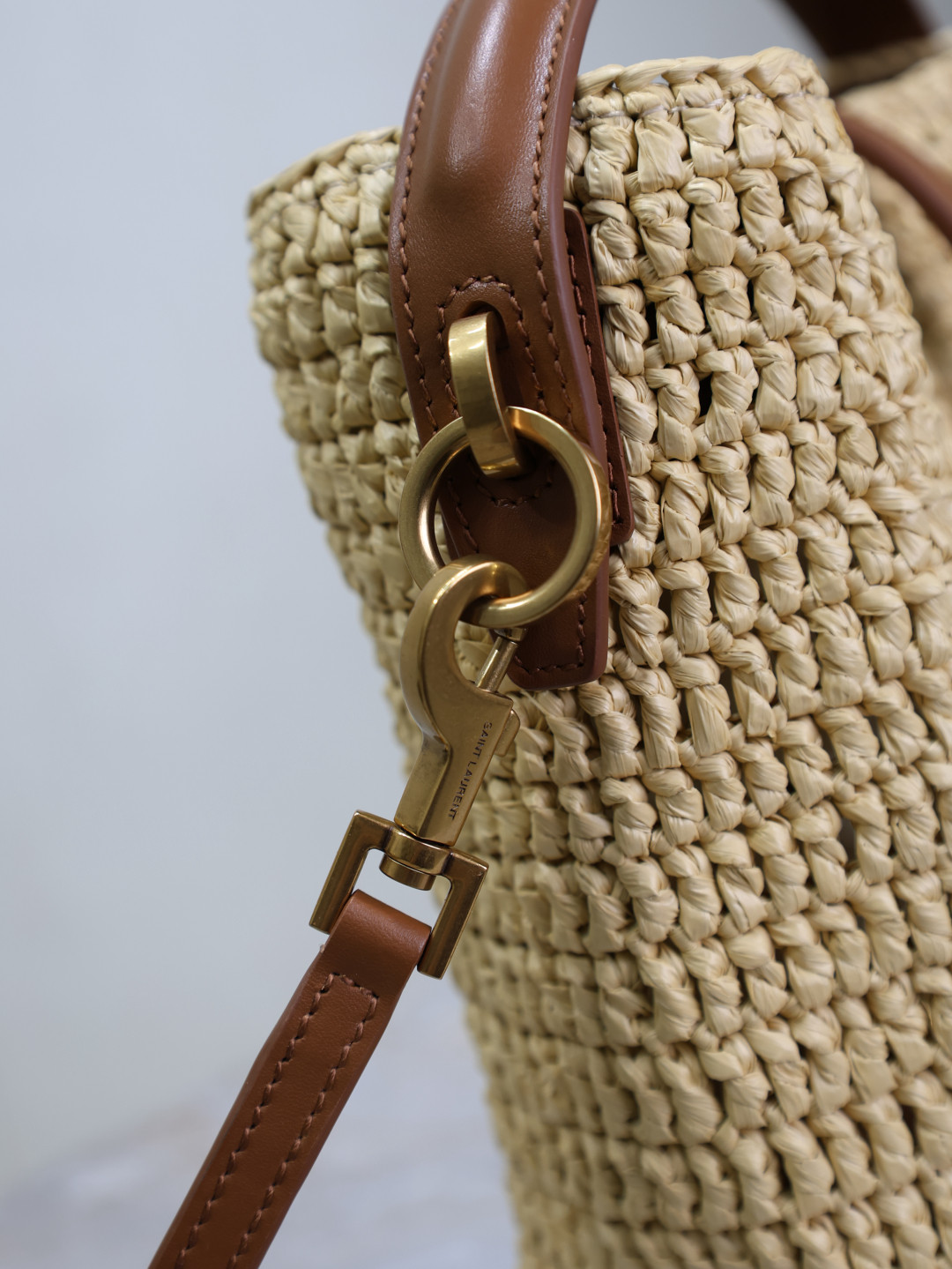 YSL LE 37 mini (raffia) 15x13x6cm