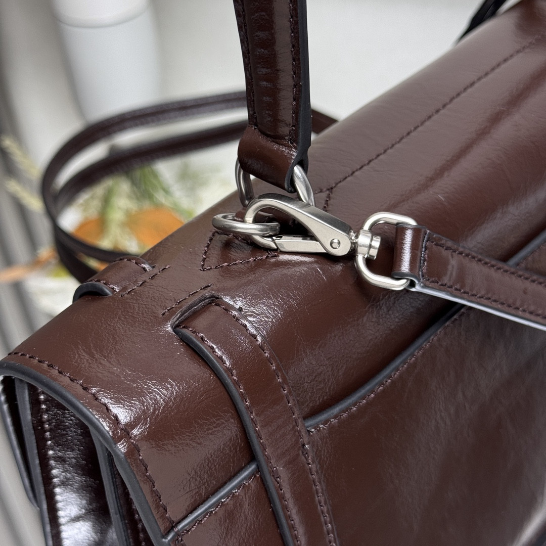 Prada Medium Leather Handbag 32x16.5x10cm