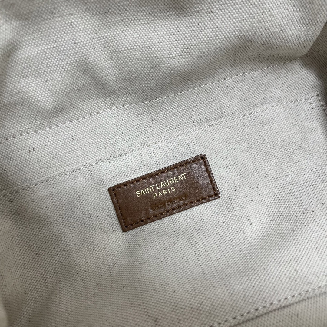 YSL JAMIE SHOPPING in raffia 35x35x10cm