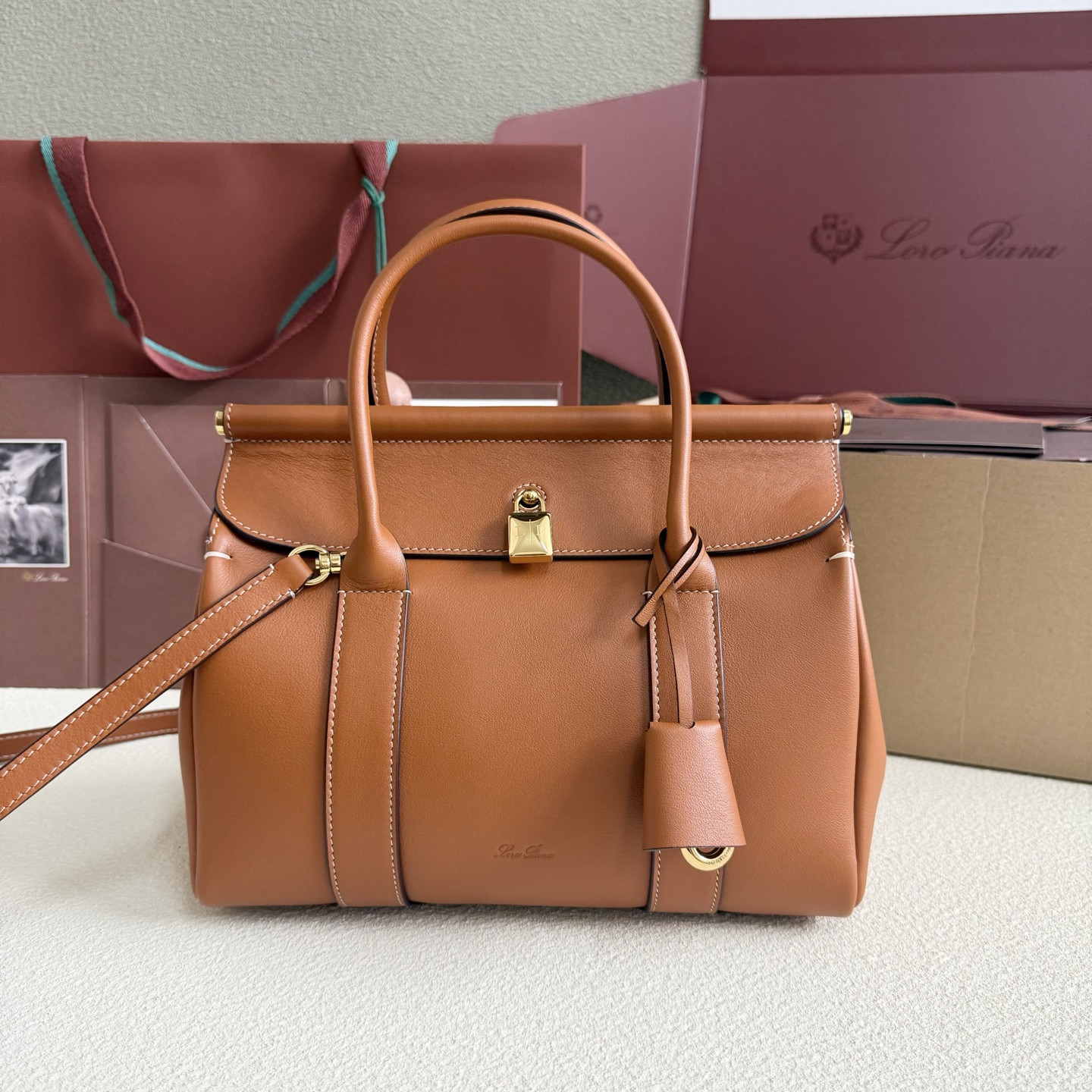 Loro Piana Loom L25 Calfskin 25x18x12.5cm