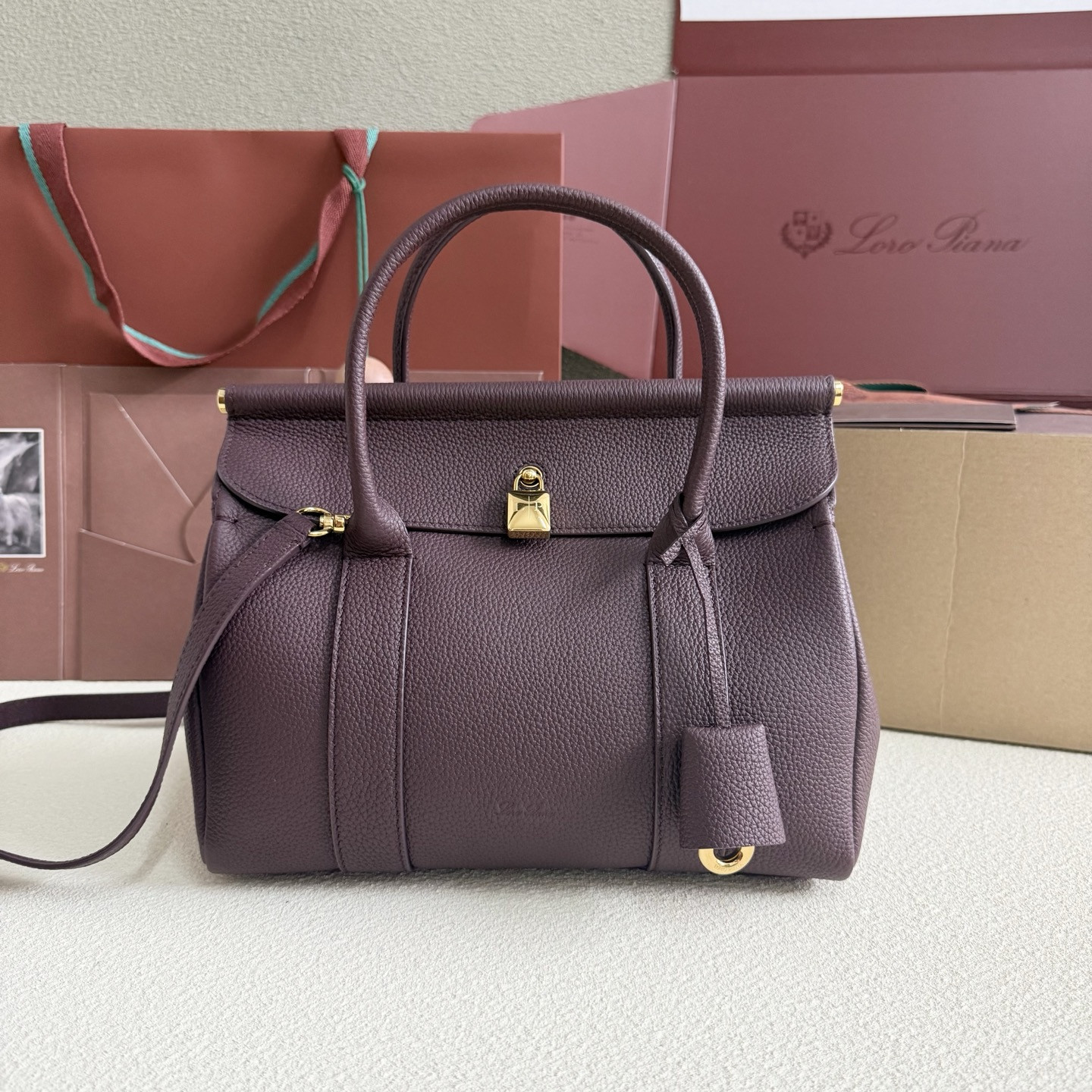 Loro Piana Loom L25 Calfskin 25x18x12.5cm