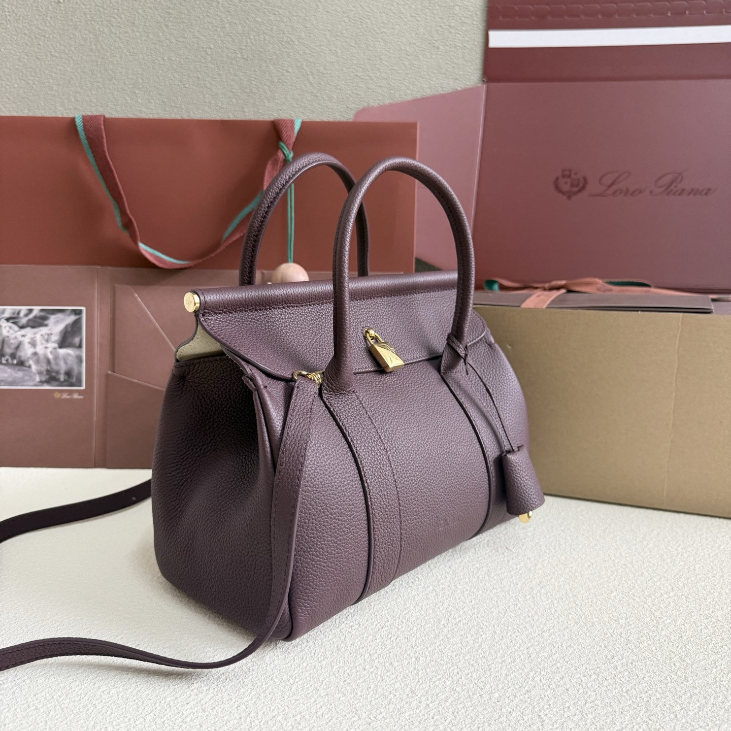 Loro Piana Loom L25 Calfskin 25x18x12.5cm