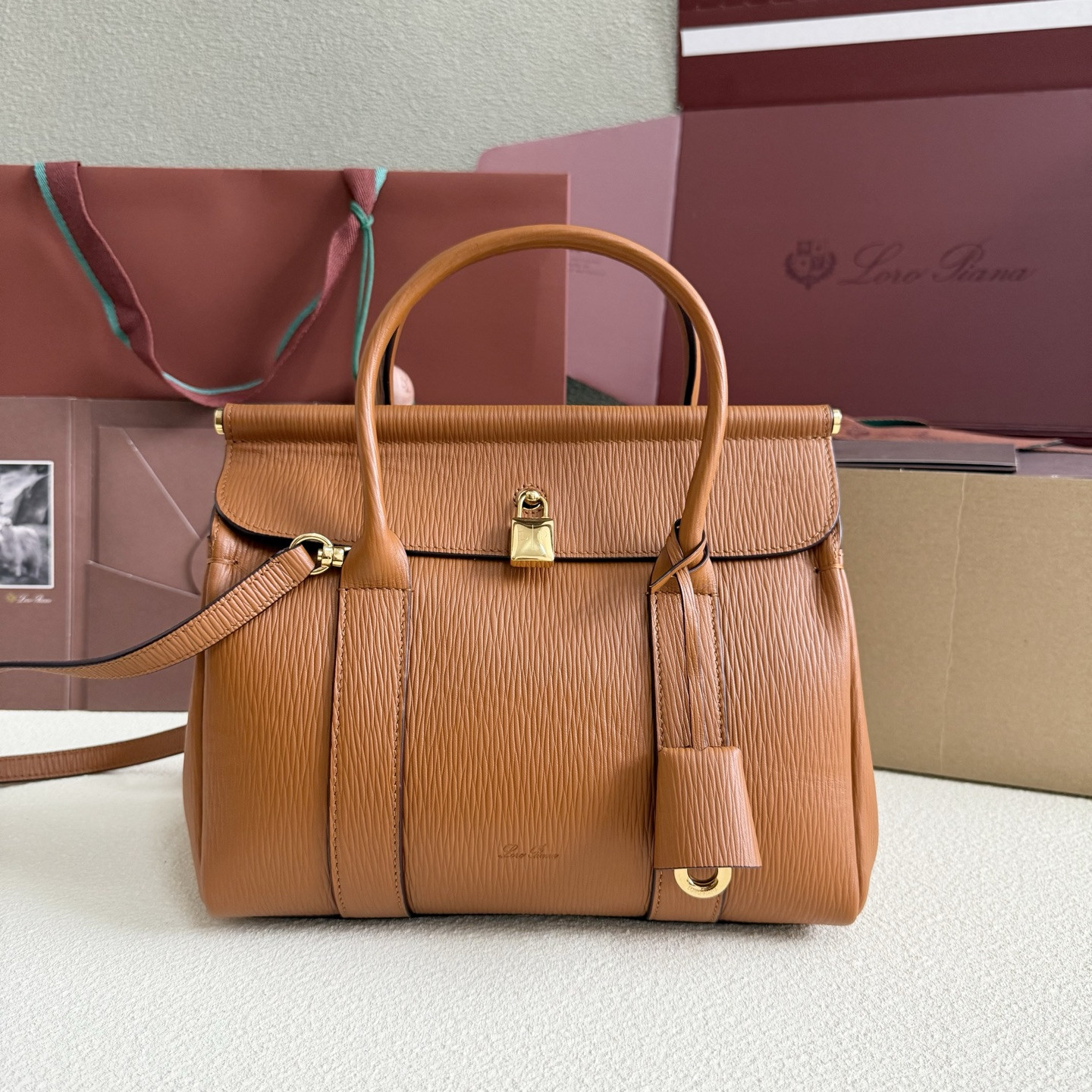 Loro Piana Loom L25 Calfskin 25x18x12.5cm