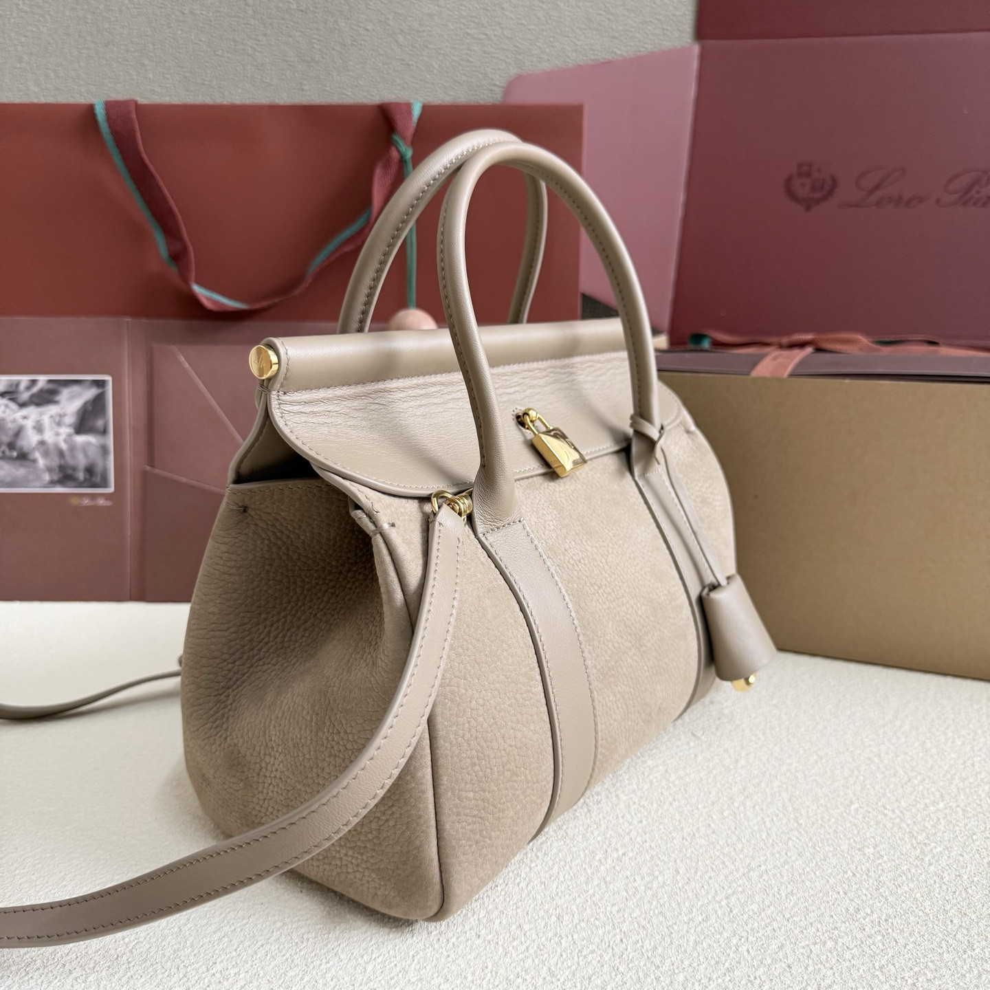 Loro Piana Loom L25 Calfskin 25x18x12.5cm