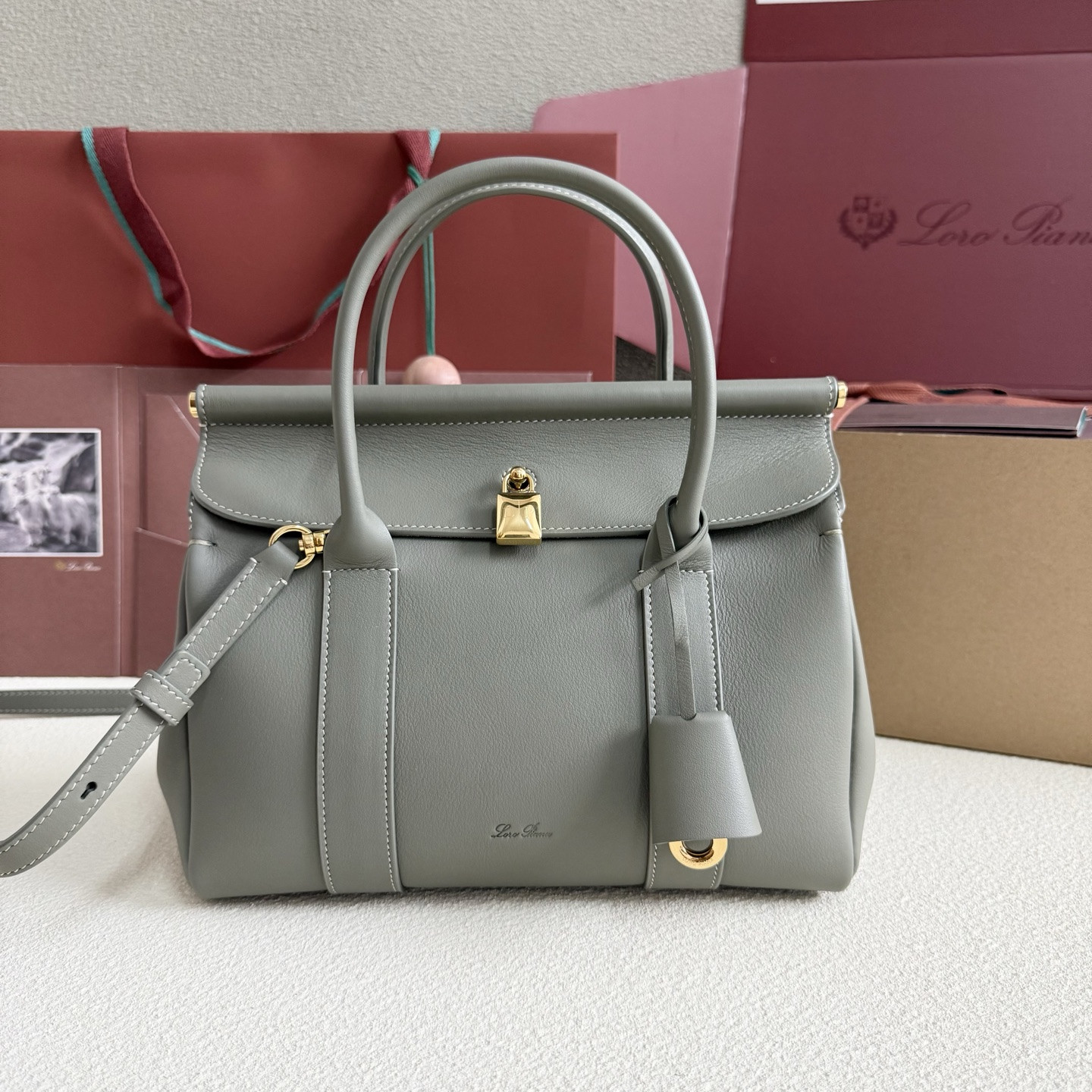 Loro Piana Loom L25 Calfskin 25x18x12.5cm