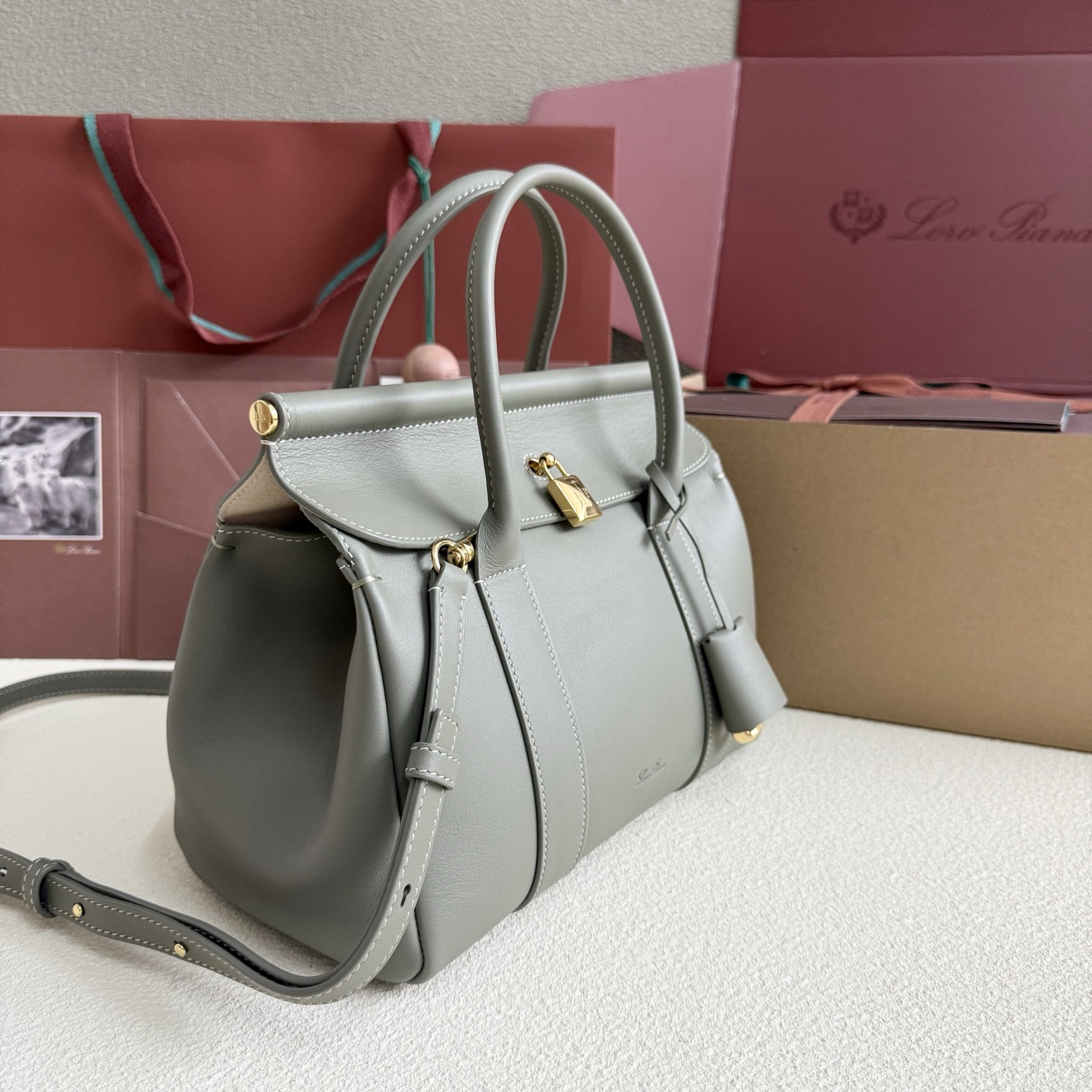 Loro Piana Loom L25 Calfskin 25x18x12.5cm