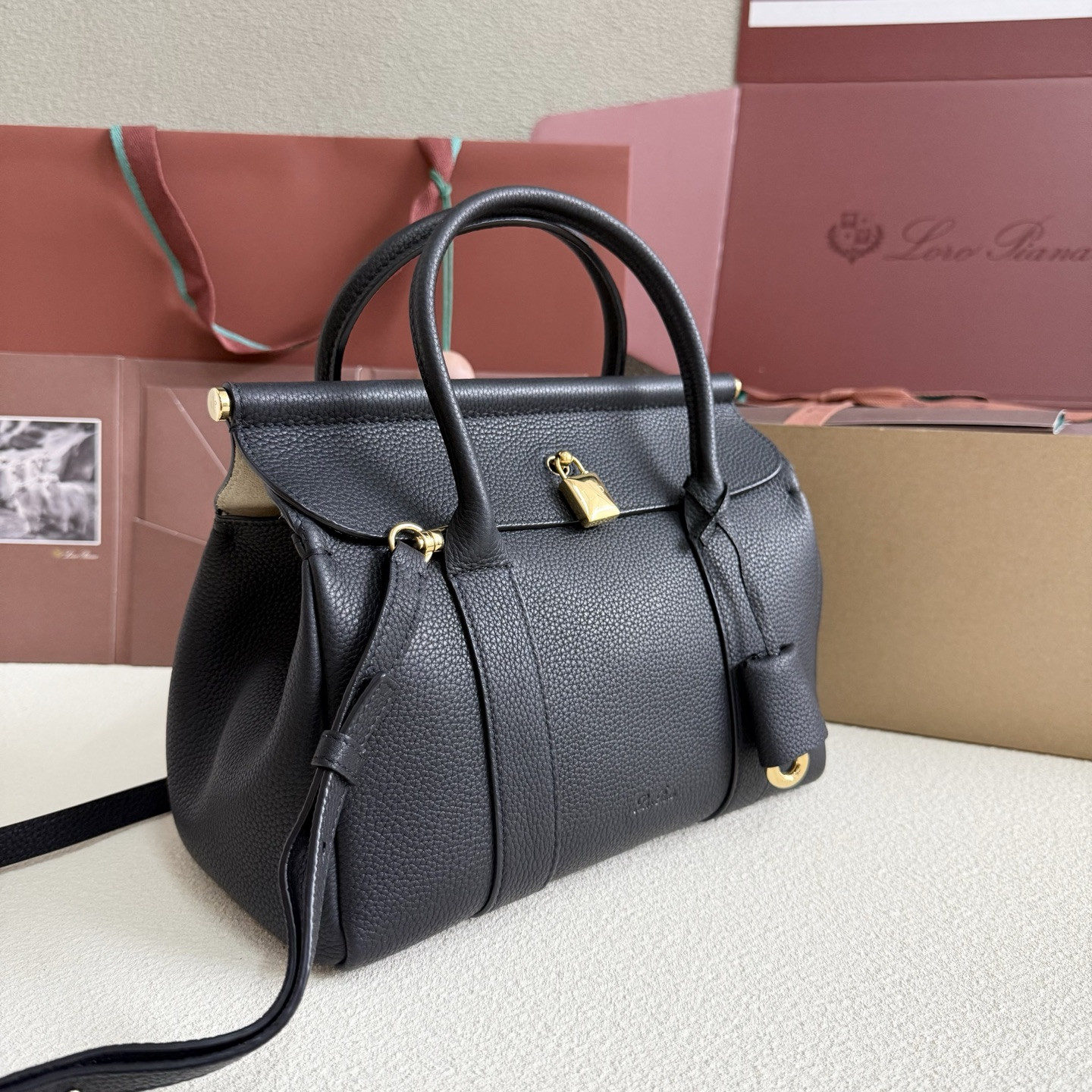 Loro Piana Loom L25 Calfskin 25x18x12.5cm