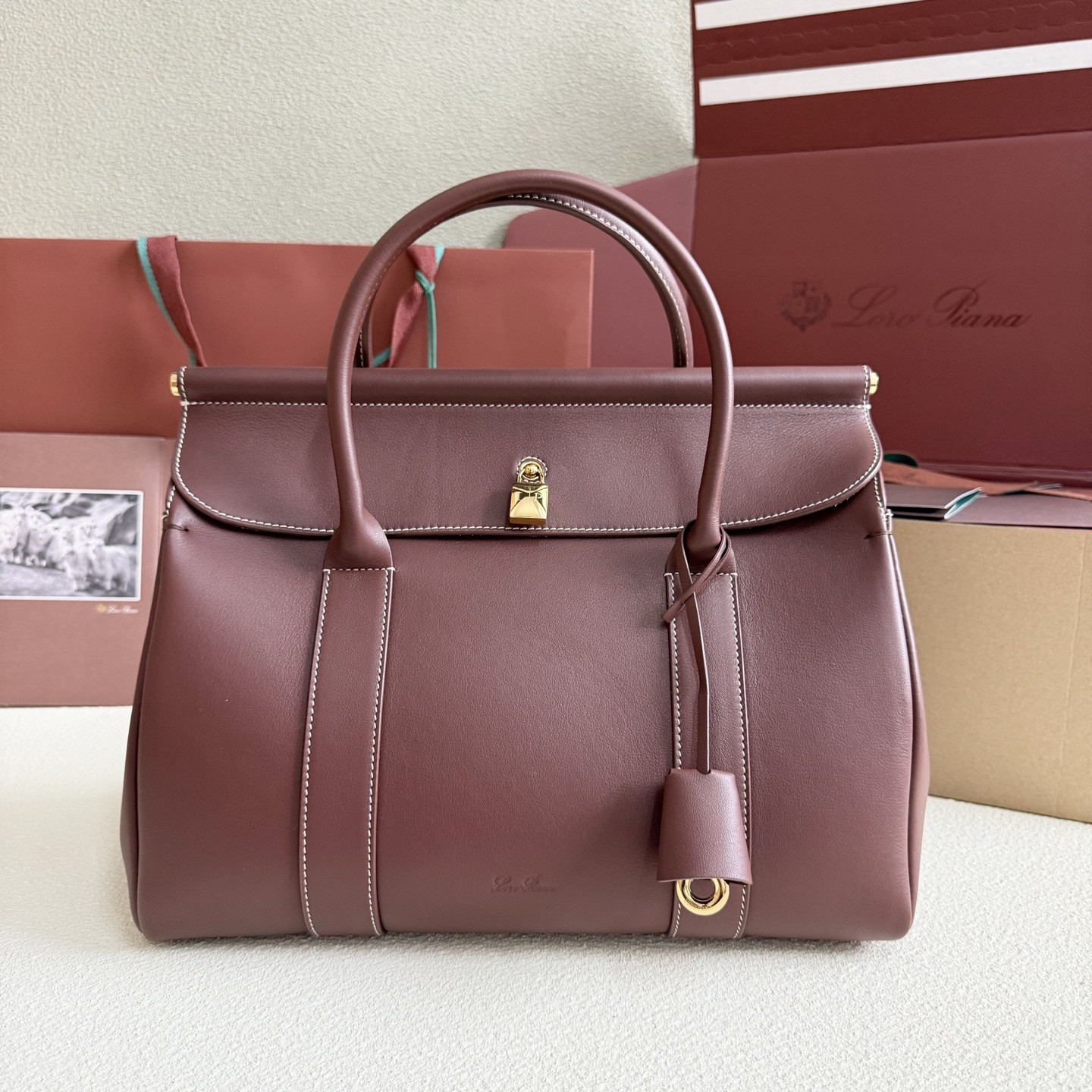 Loro Piana Loom L32 Calfskin 33x23x18cm