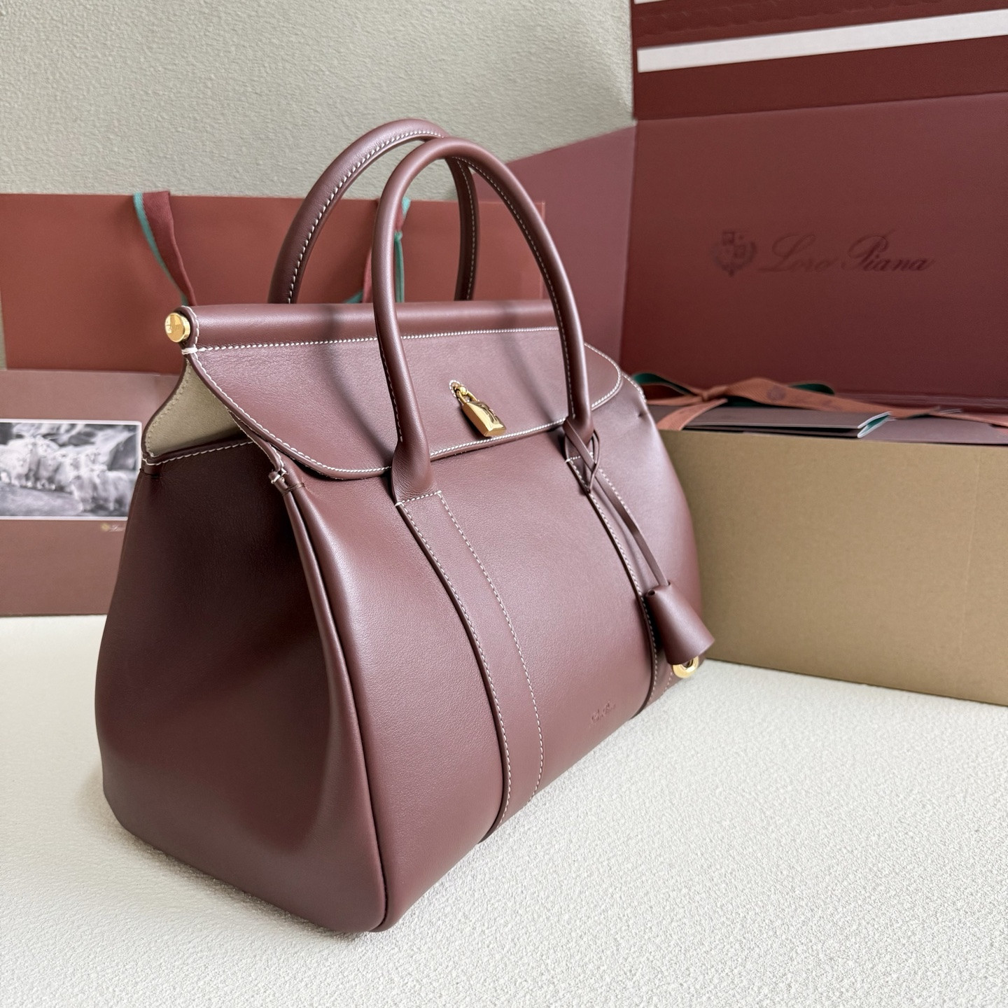 Loro Piana Loom L32 Calfskin 33x23x18cm