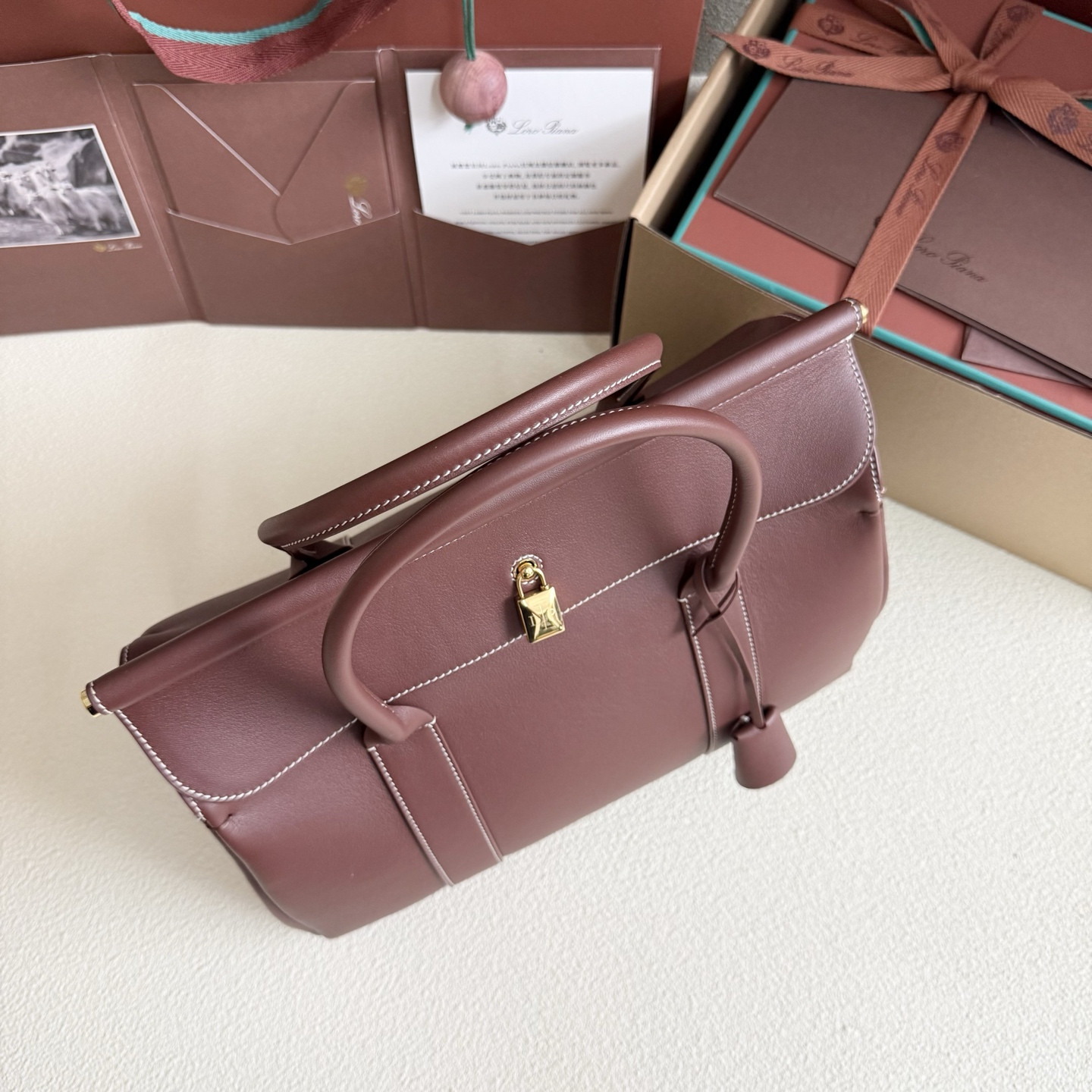 Loro Piana Loom L32 Calfskin 33x23x18cm