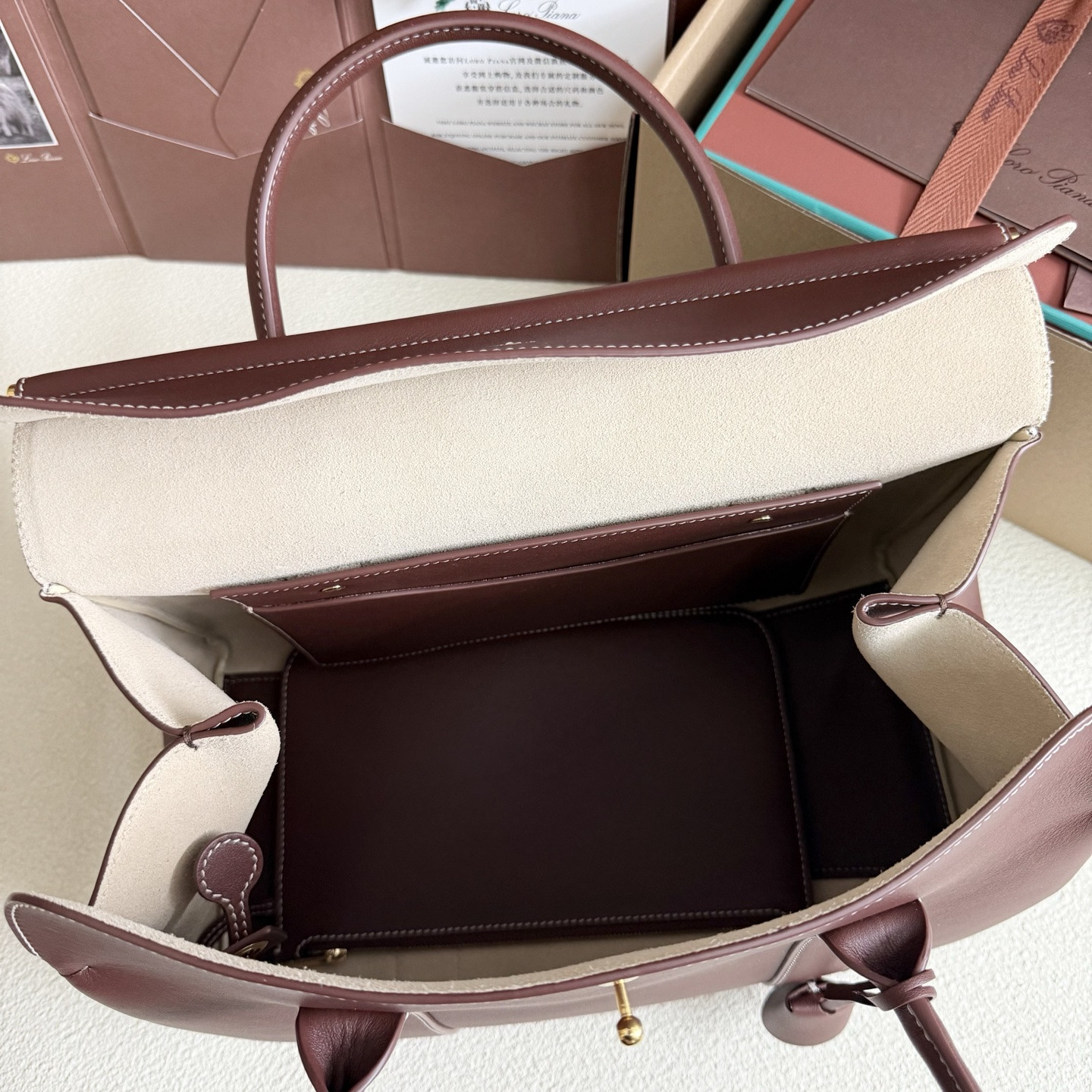 Loro Piana Loom L32 Calfskin 33x23x18cm