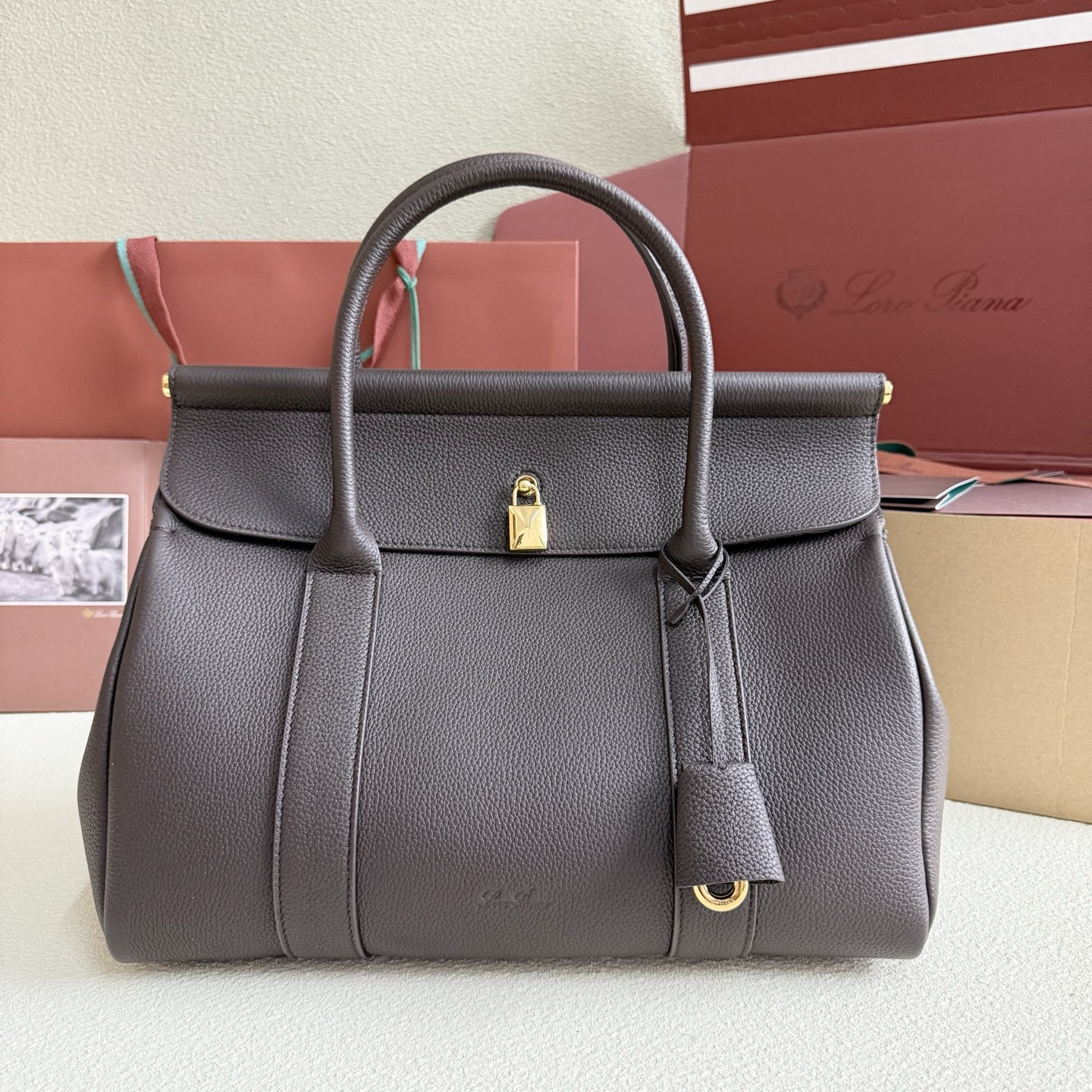 Loro Piana Loom L32 Calfskin 33x23x18cm