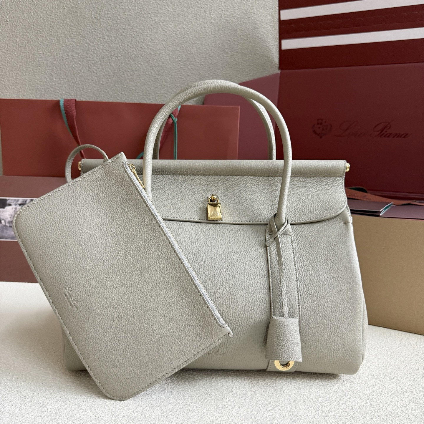 Loro Piana Loom L32 Calfskin 33x23x18cm