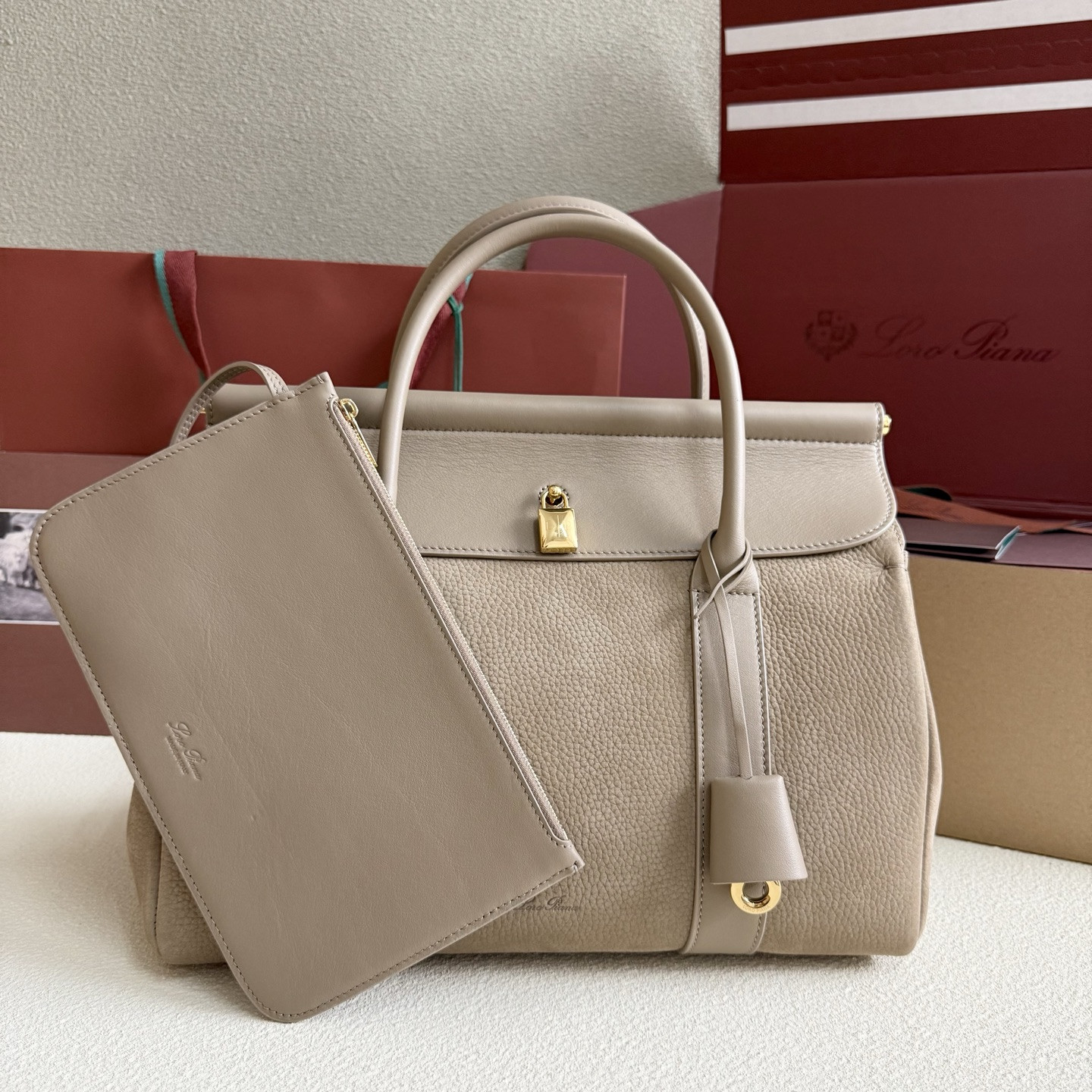 Loro Piana Loom L32 Calfskin 33x23x18cm