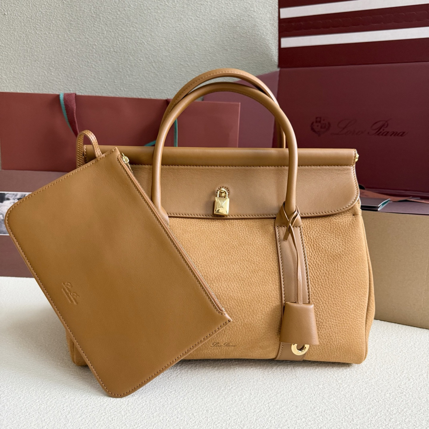 Loro Piana Loom L32 Calfskin 33x23x18cm